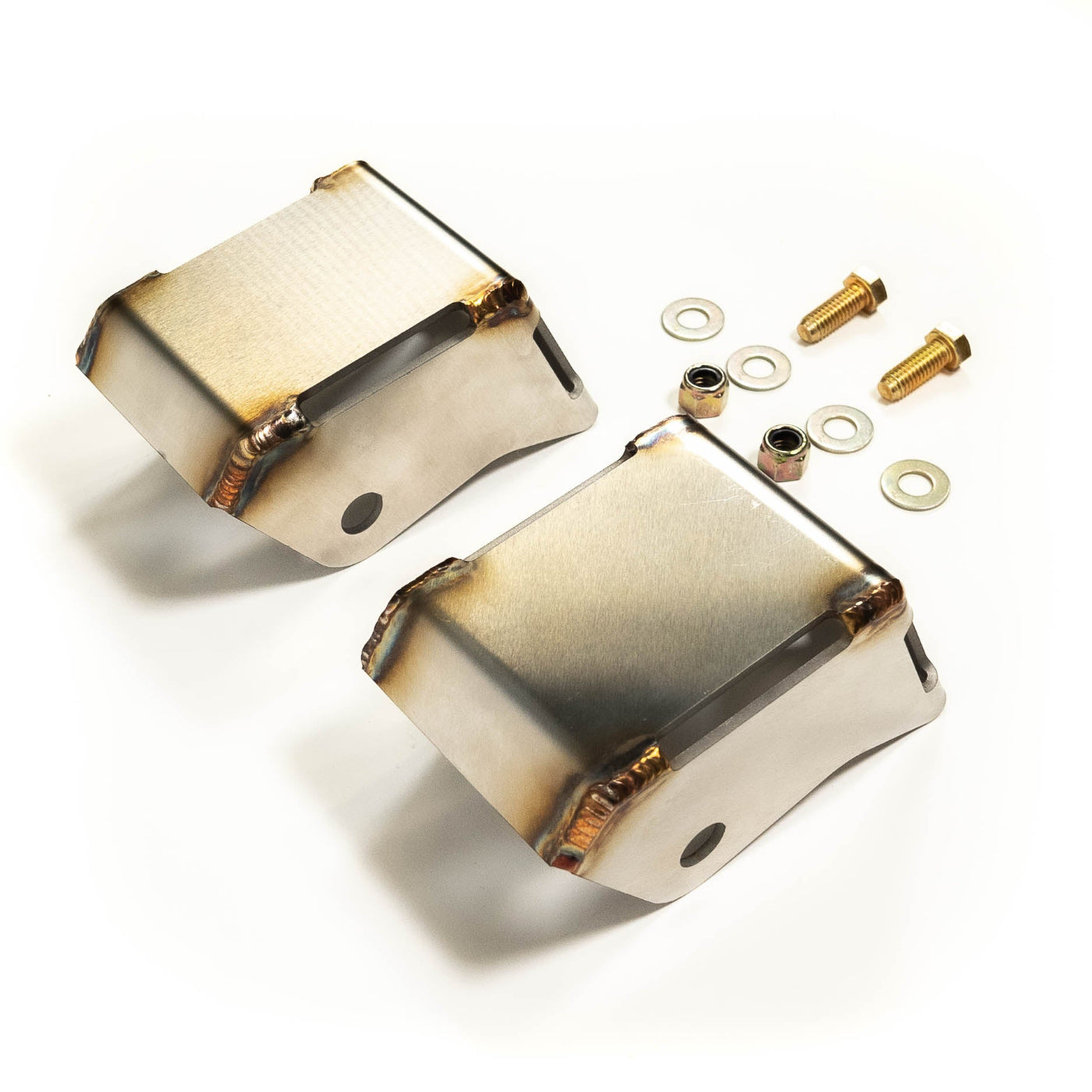 2025 Ram 1500 RHO SDHQ Built Rear Shock Guards display of included parts and hardware 