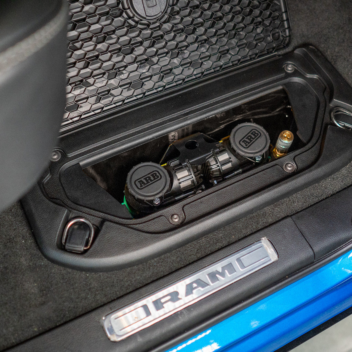 '19-25 Ram 1500 SDHQ Built Air Compressor Mount installed 