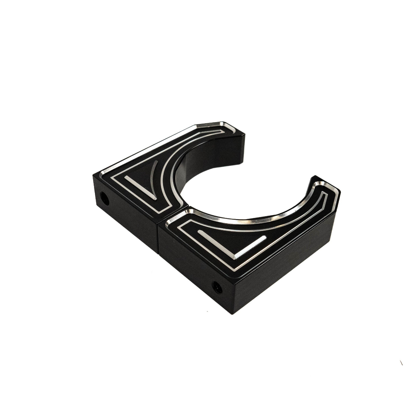 SDHQ Built '14-25 Ram 2500/3500 Billet Reservoir Mounting Kit display of included parts 