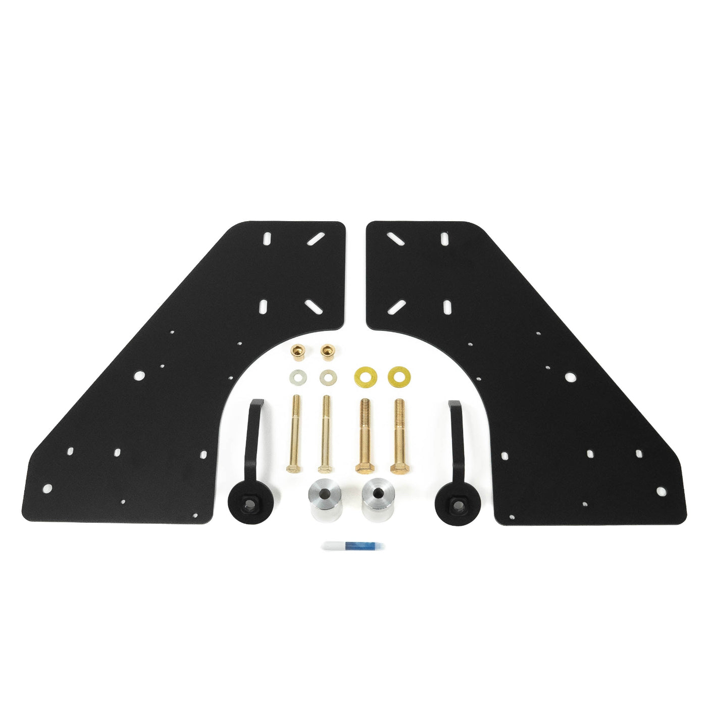 '10-25 Ram 2500/3500 SDHQ Built Under Bed Air Compressor Mount display of included parts and hardware 