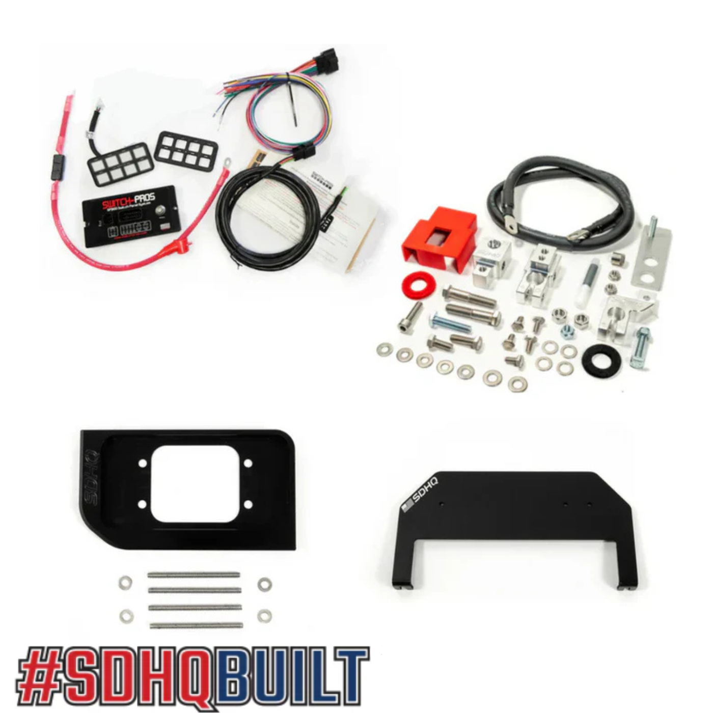 SDHQ Built 2025 Ram RHO SDHQ Built Complete Switch Pros Mounting Kit display of included components