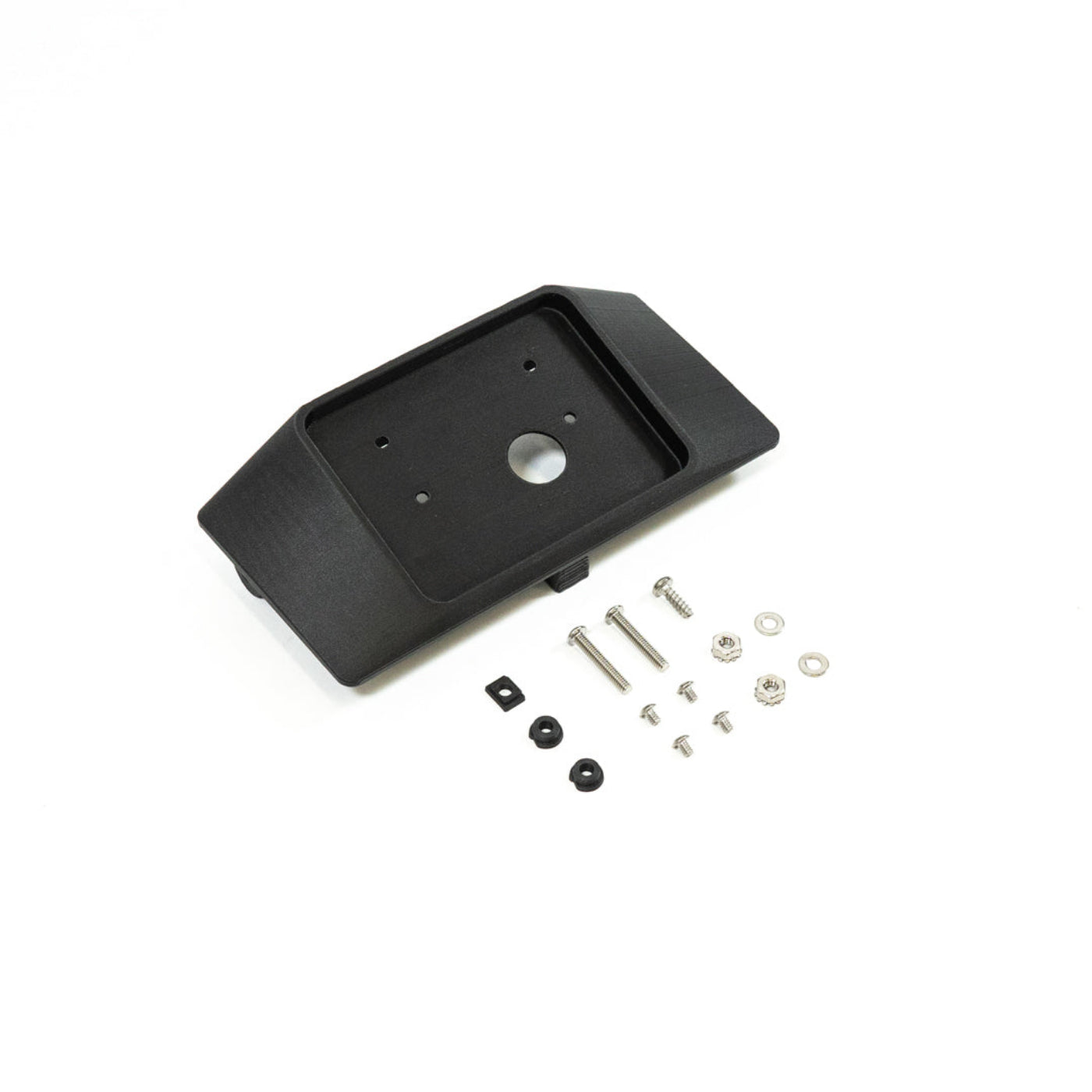 '24 Ford Ranger/Ranger Raptor Overhead Switch Pros RCR Keypad Mount display of included parts and hardware 