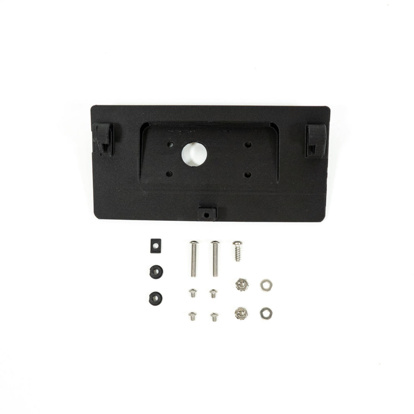 '24 Ford Ranger/Ranger Raptor Overhead Switch Pros Keypad Mount display of included parts and hardware 