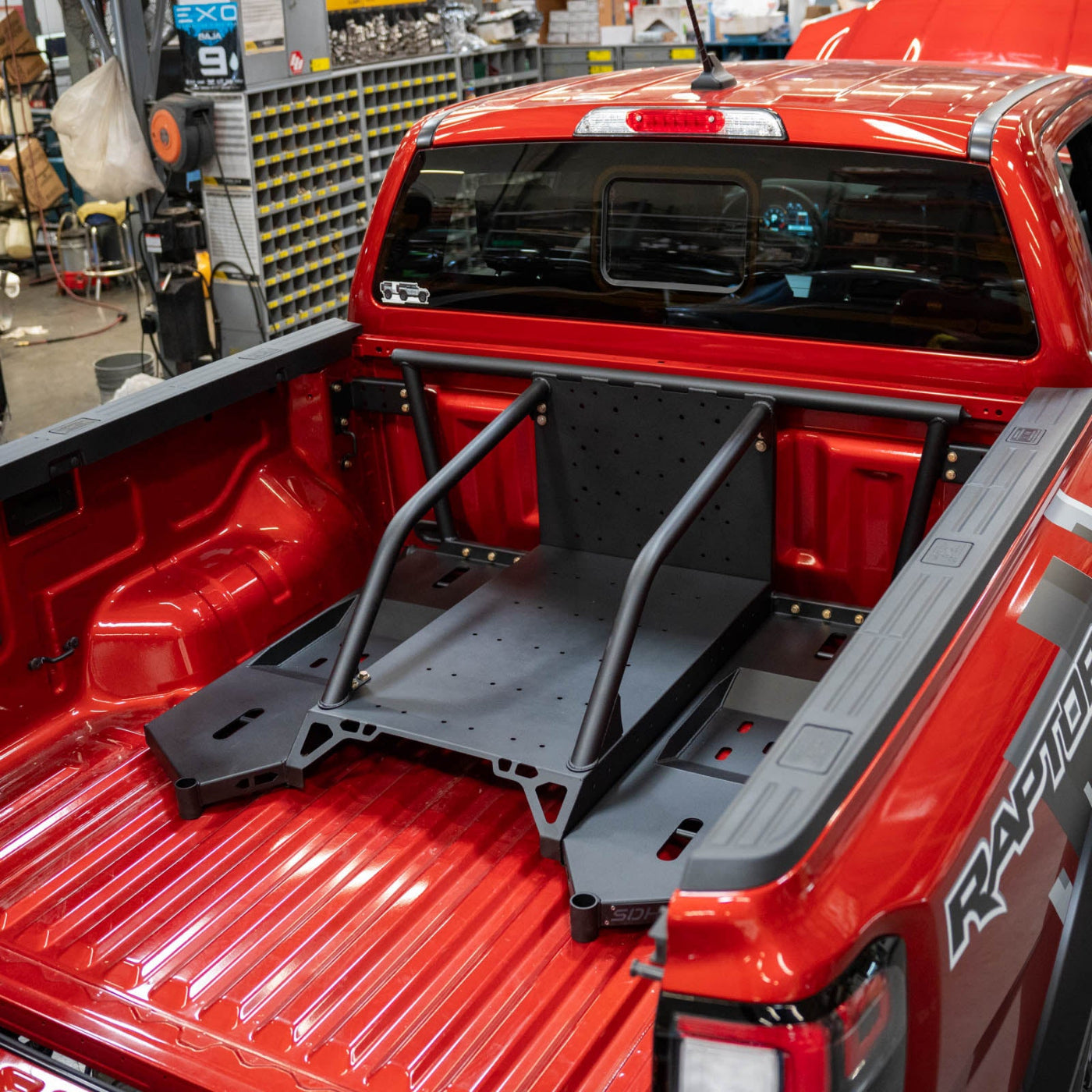 SDHQ Built '24 Ranger/Ranger Raptor In-Bed Chase Rack installed 