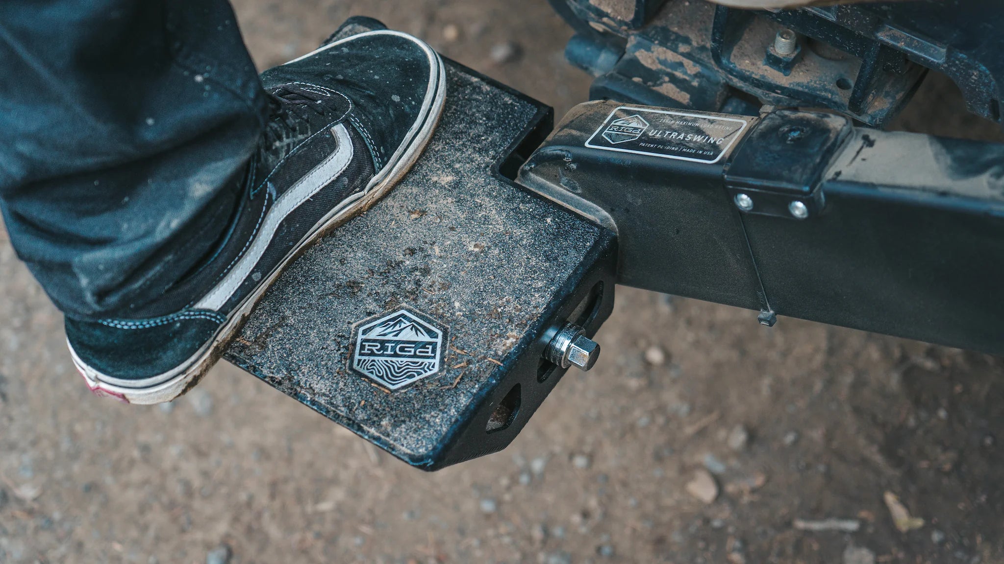 SKEP™ Skid Plate Hitch Step | RIGd Supply Front View