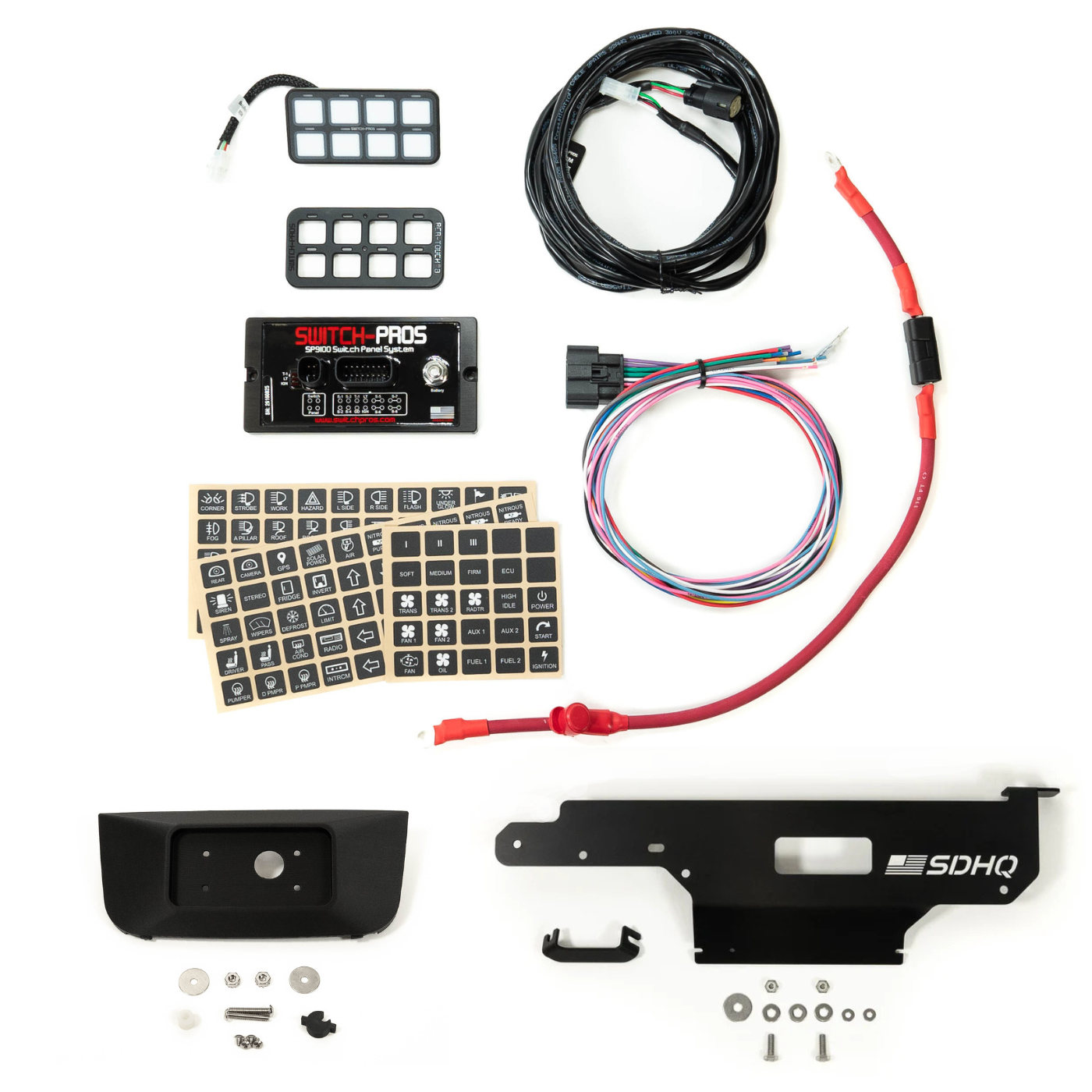 2021-2026 Ford F150 Raptor Complete Switch Pros Kit - Sunglass Conversion Keypad Mount