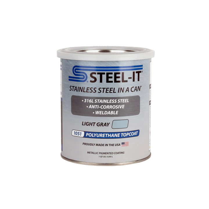 Steel-It 1051 Light Gray Polyurethane Topcoat