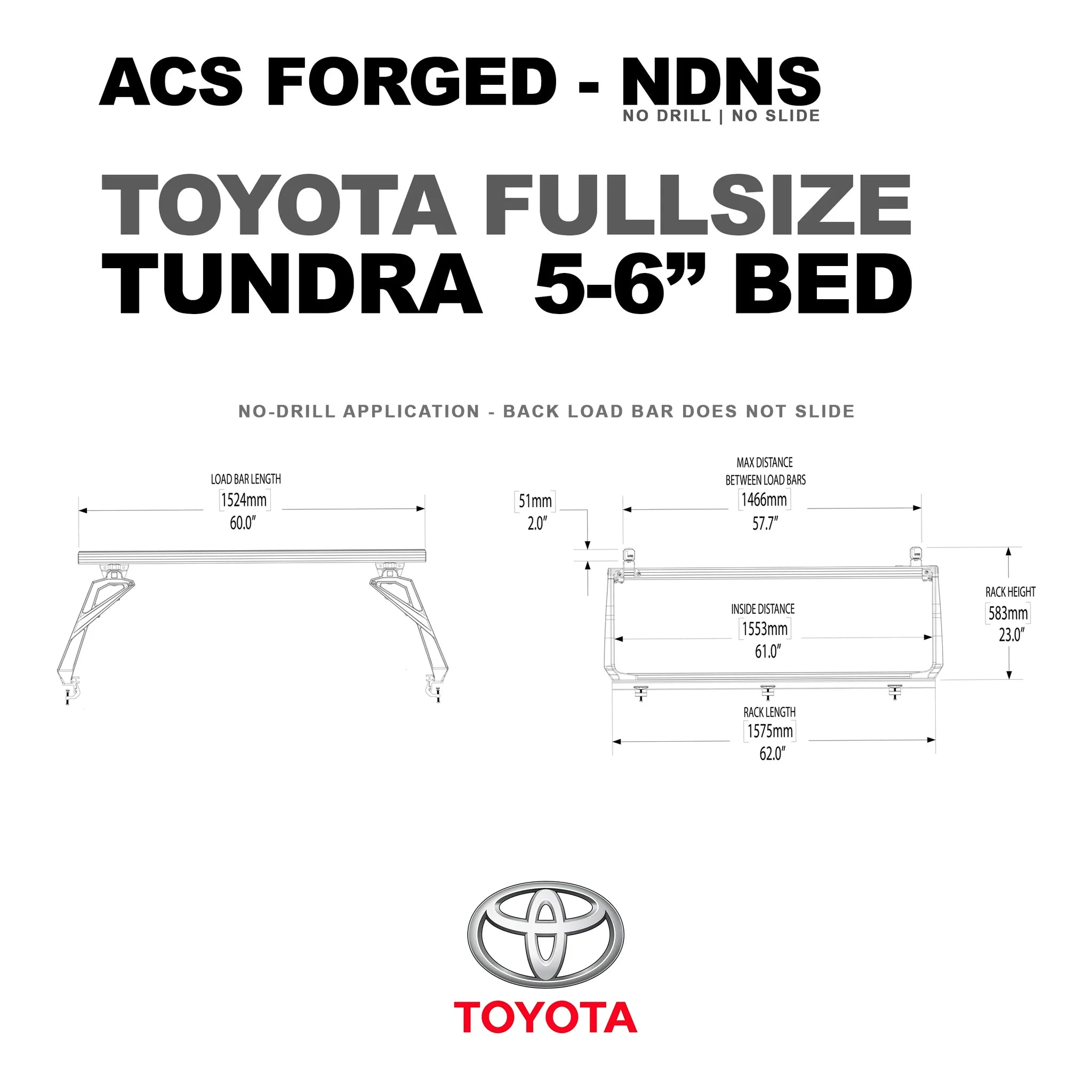 Active Cargo System - FORGED NO DRILL - Toyota