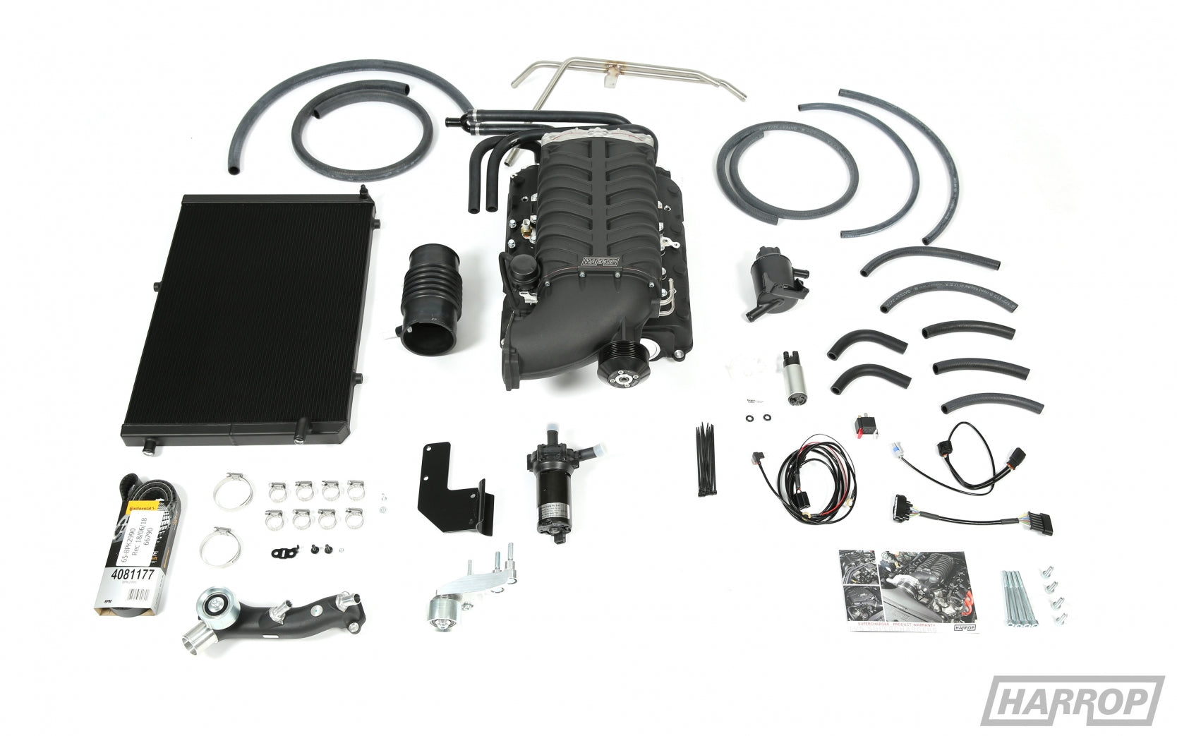 '07-21 Toyota Tundra 3UR-FE 5.7L V8-TVS2650 Harrop Supercharger Kit Display of Included Parts 