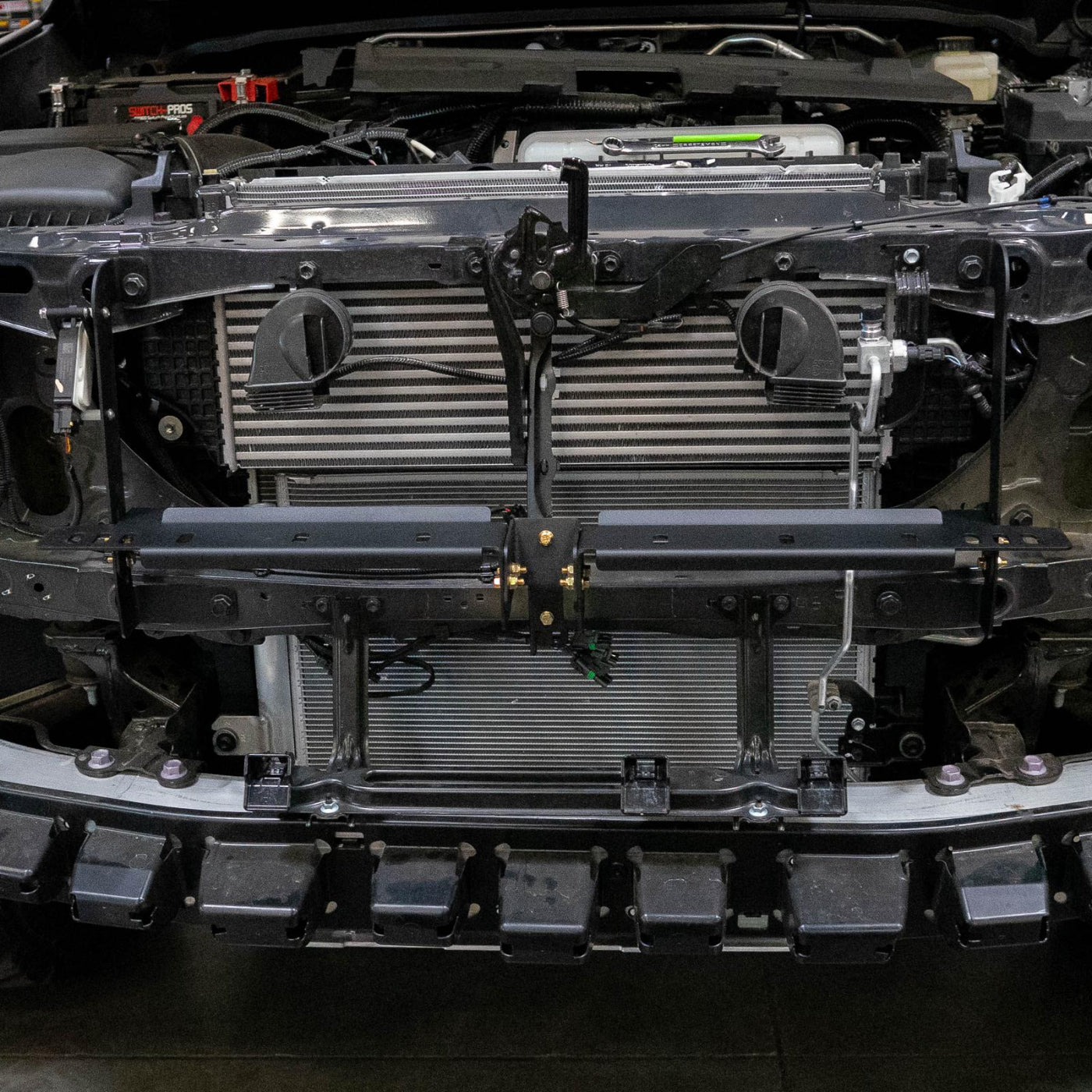 SDHQ Built '24-25 Tacoma Behind The Grille Pod Light Mounting Kit installed 