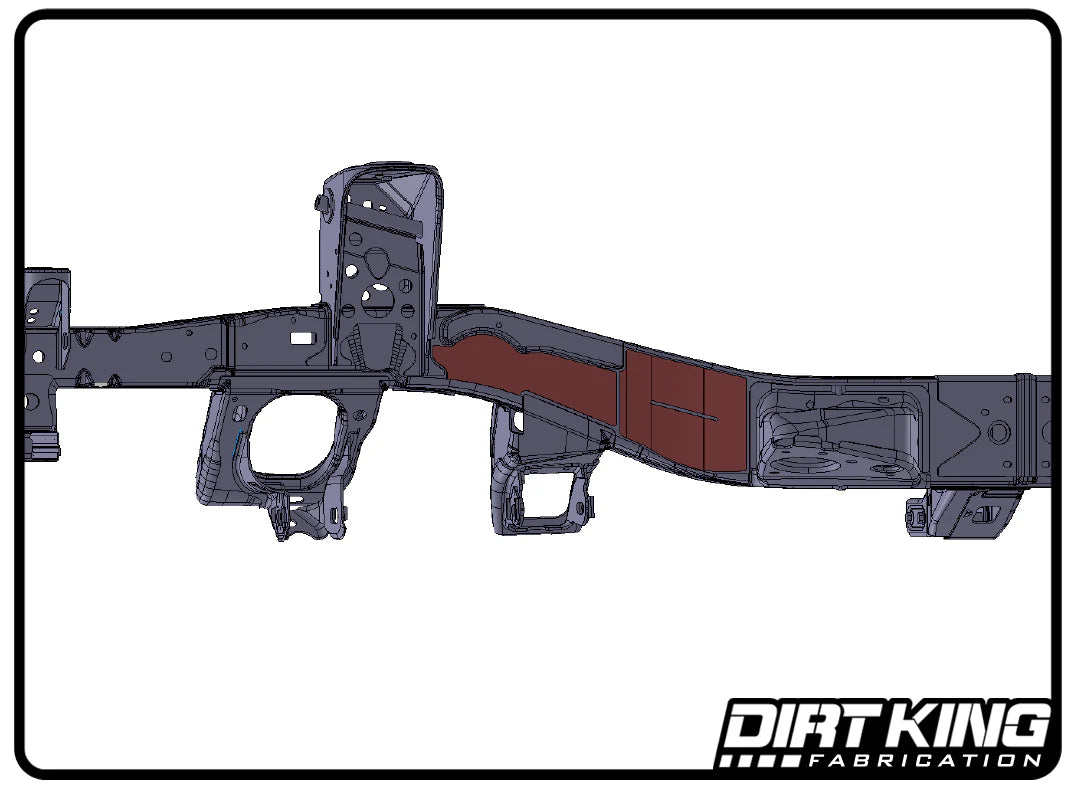 05-24 Tacoma/4Runner Front Frame Plate Kit Front View