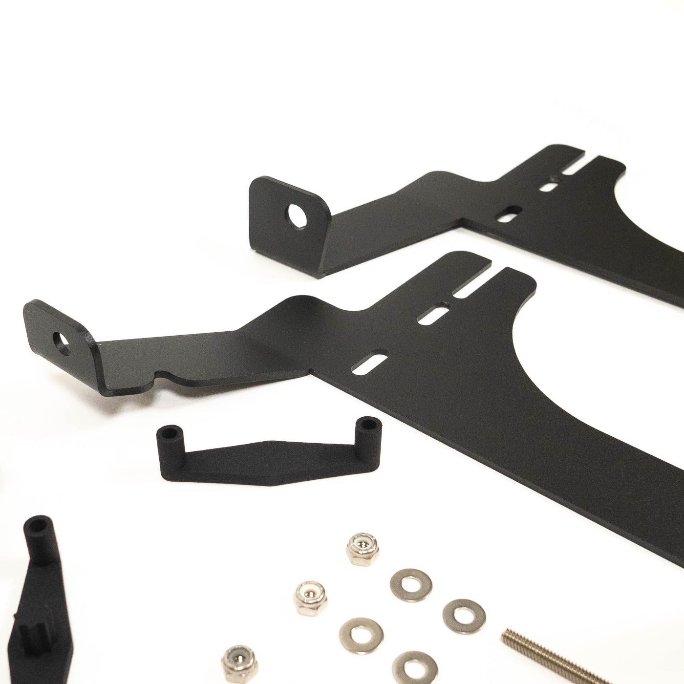 '24 Tacoma SR/SR5 Behind the Grille Light Mounting Kit display of included parts and hardware 