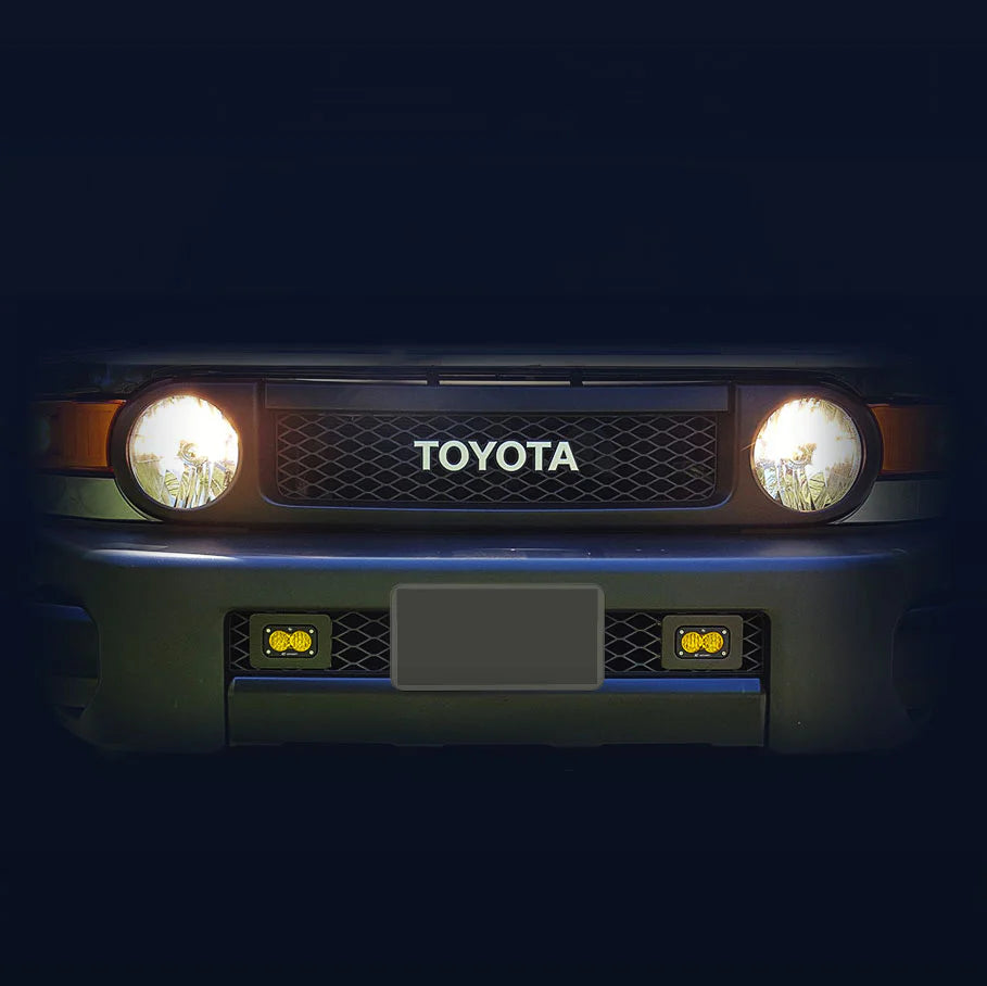 2006-2014 Toyota FJ Cruiser Grille Brackets For Baja Designs S2 Series Pod Lights