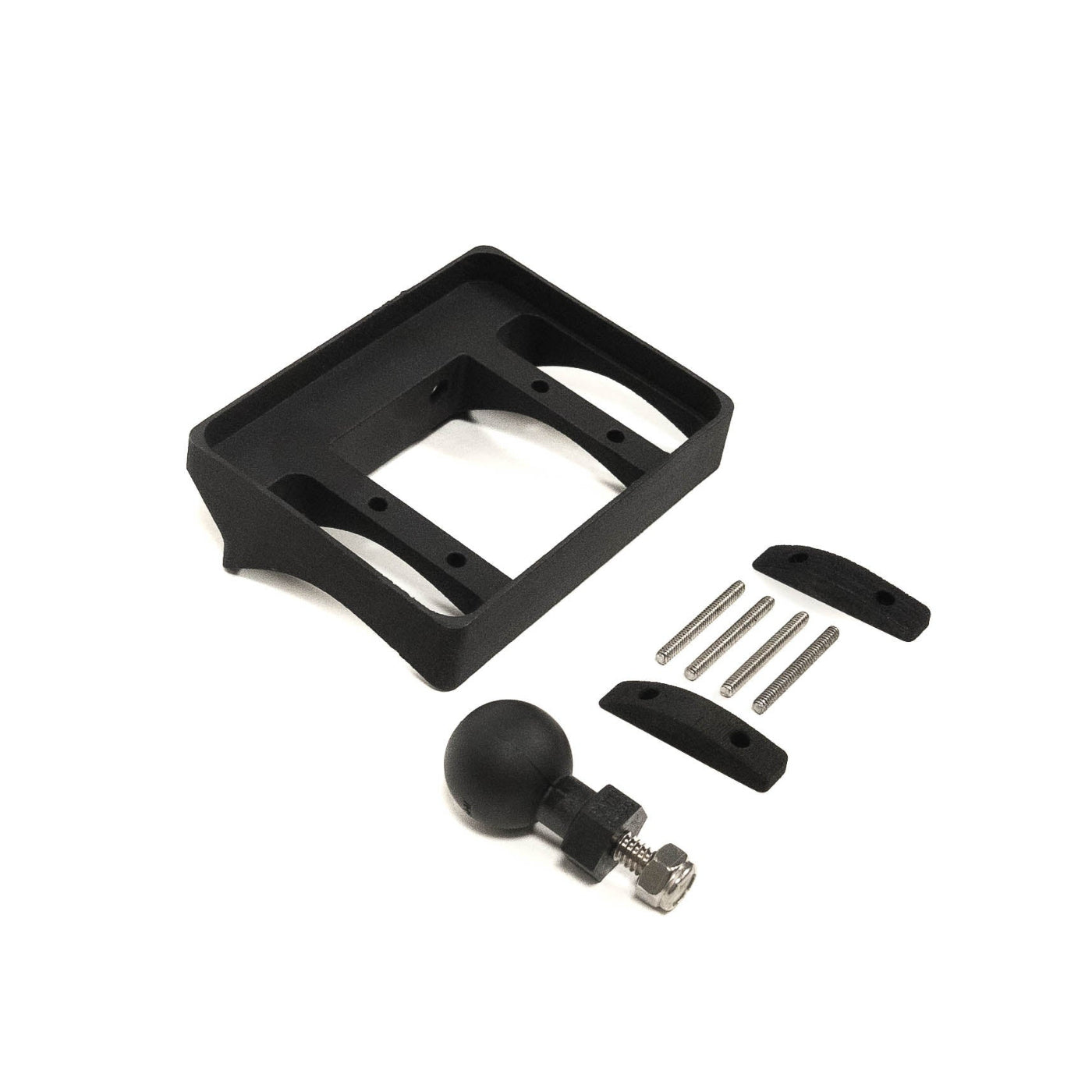 '22-24 Toyota Tundra SDHQ Built Complete Switch-Pros RCR-Force-12 Mounting Kit - display of included keypad mount parts and hardware 