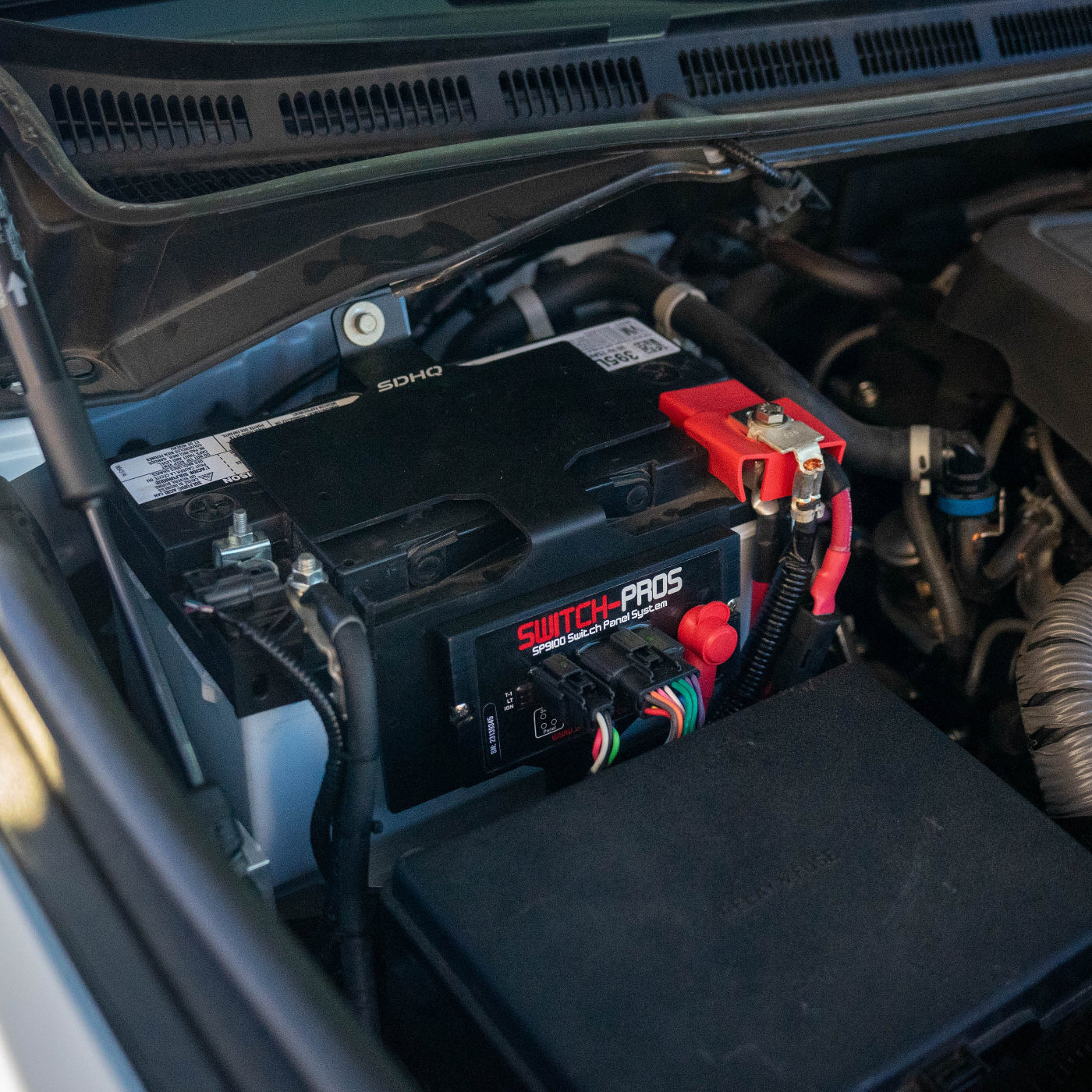 '22-24 Toyota Tundra SDHQ Built Complete Switch-Pros SP-9100 Mounting Kit power module mount installed 