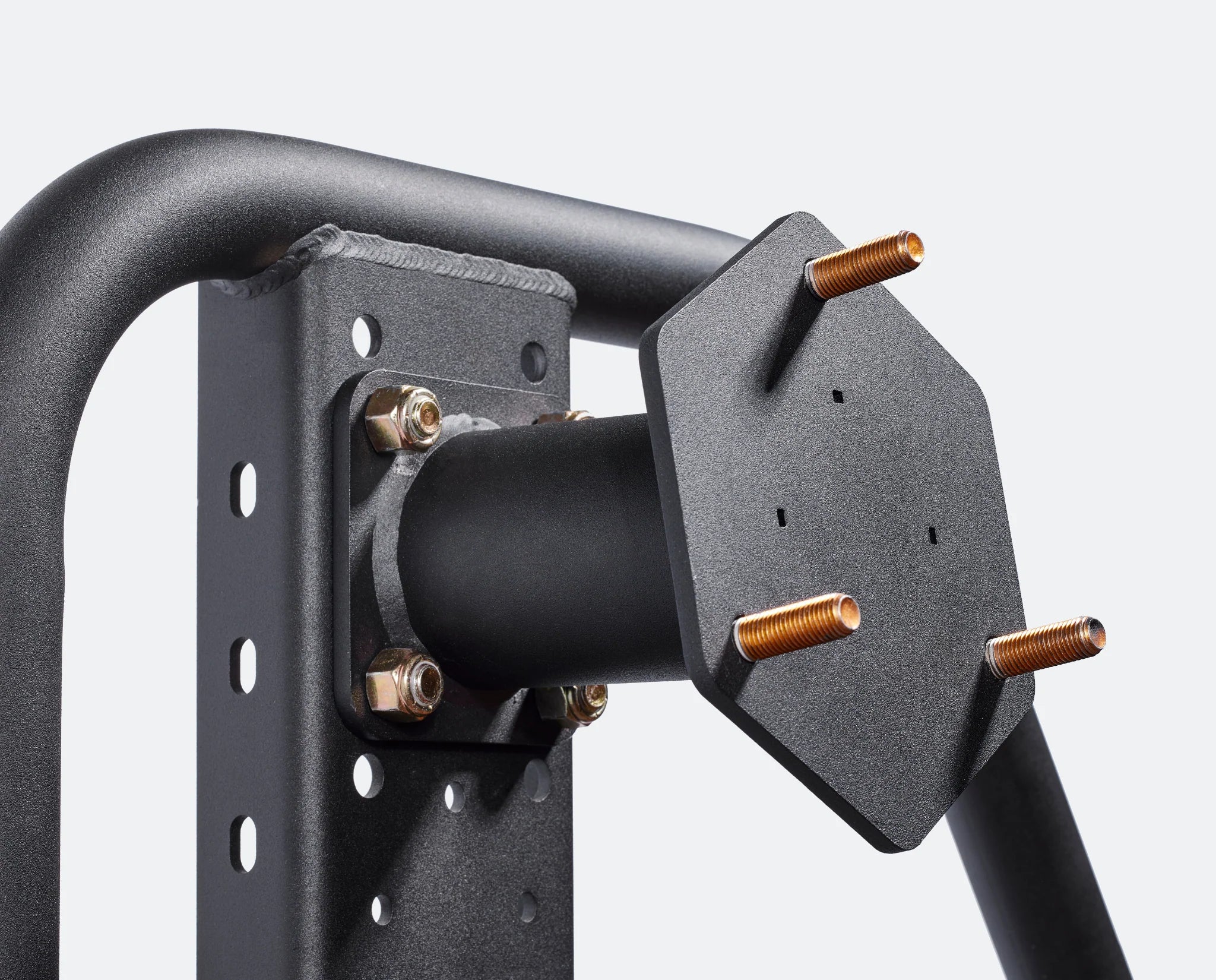 UltraSwing Short-Fit Spare Tire Hitch Mount | RiGd Supply Front View