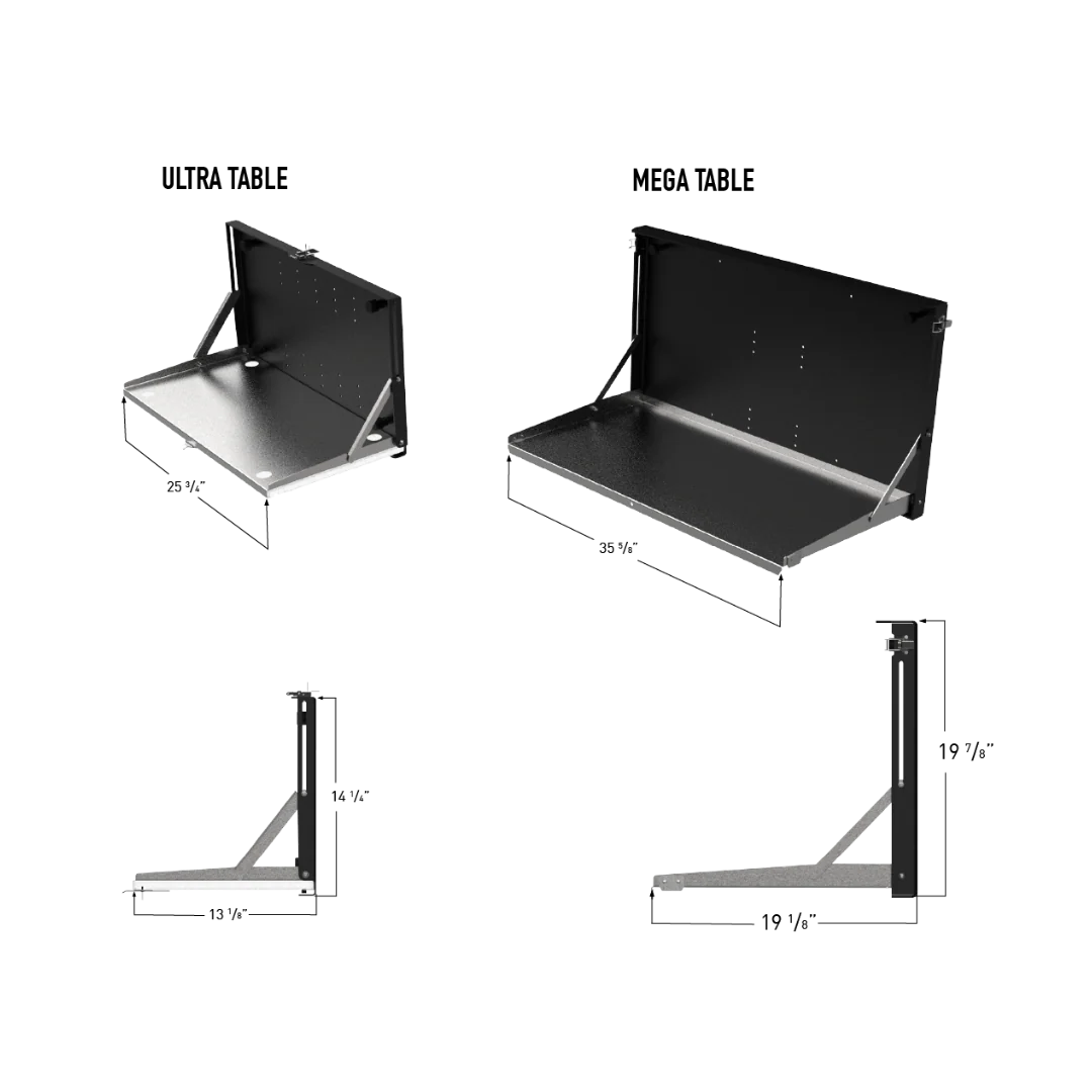 MegaTable Drop Down Camp Table | RiGd Supply Front View