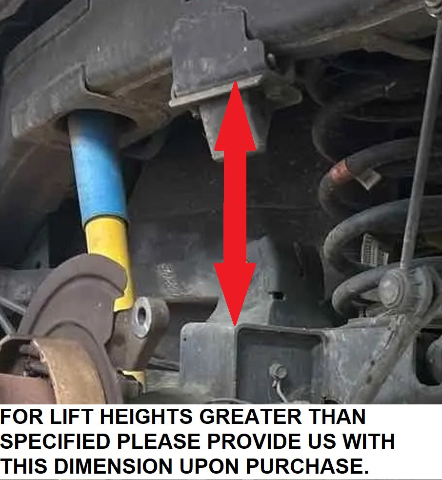 2014+ RAM 2500 Airbag Kit Front View