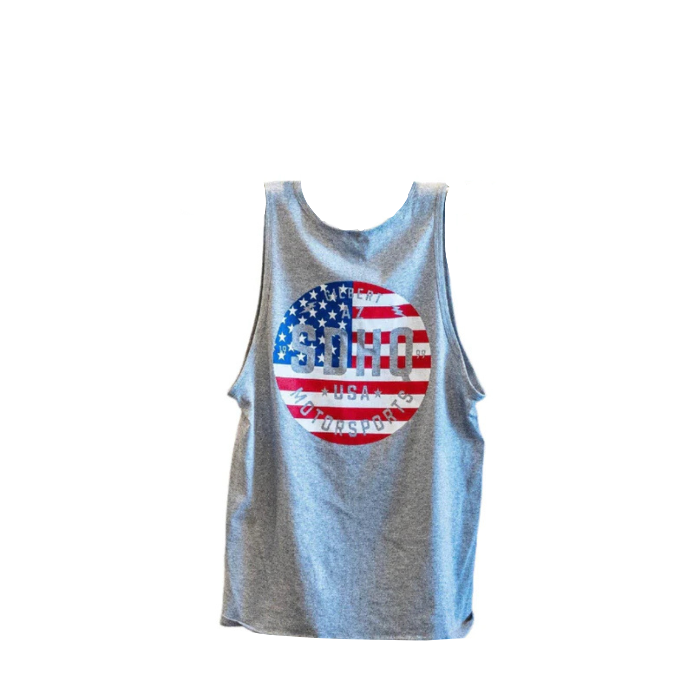 SDHQ Motorsports USA Men's Tank Top-Heather Gray