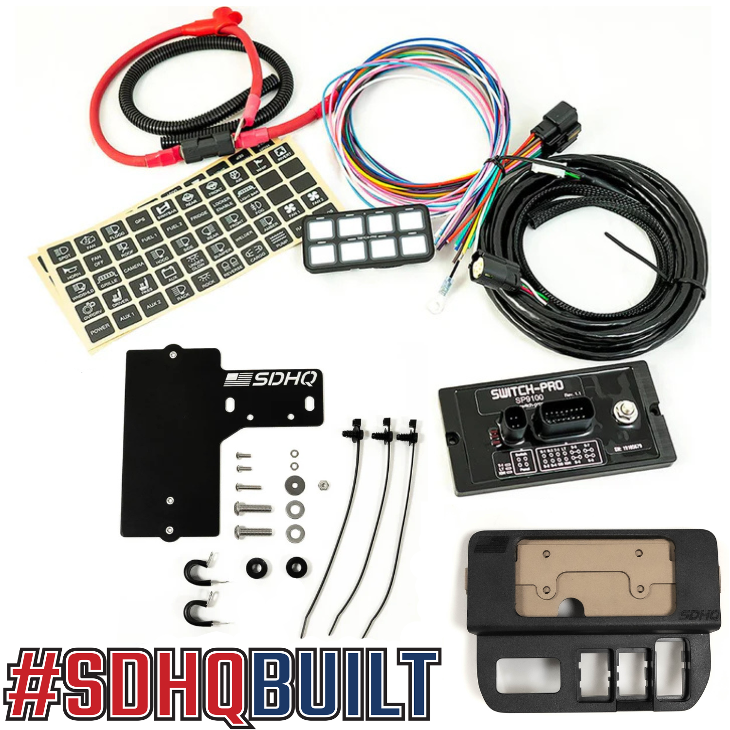 '16-23 Toyota Tacoma SDHQ Built Complete Switch Pros SP-9100 Mounting Kit