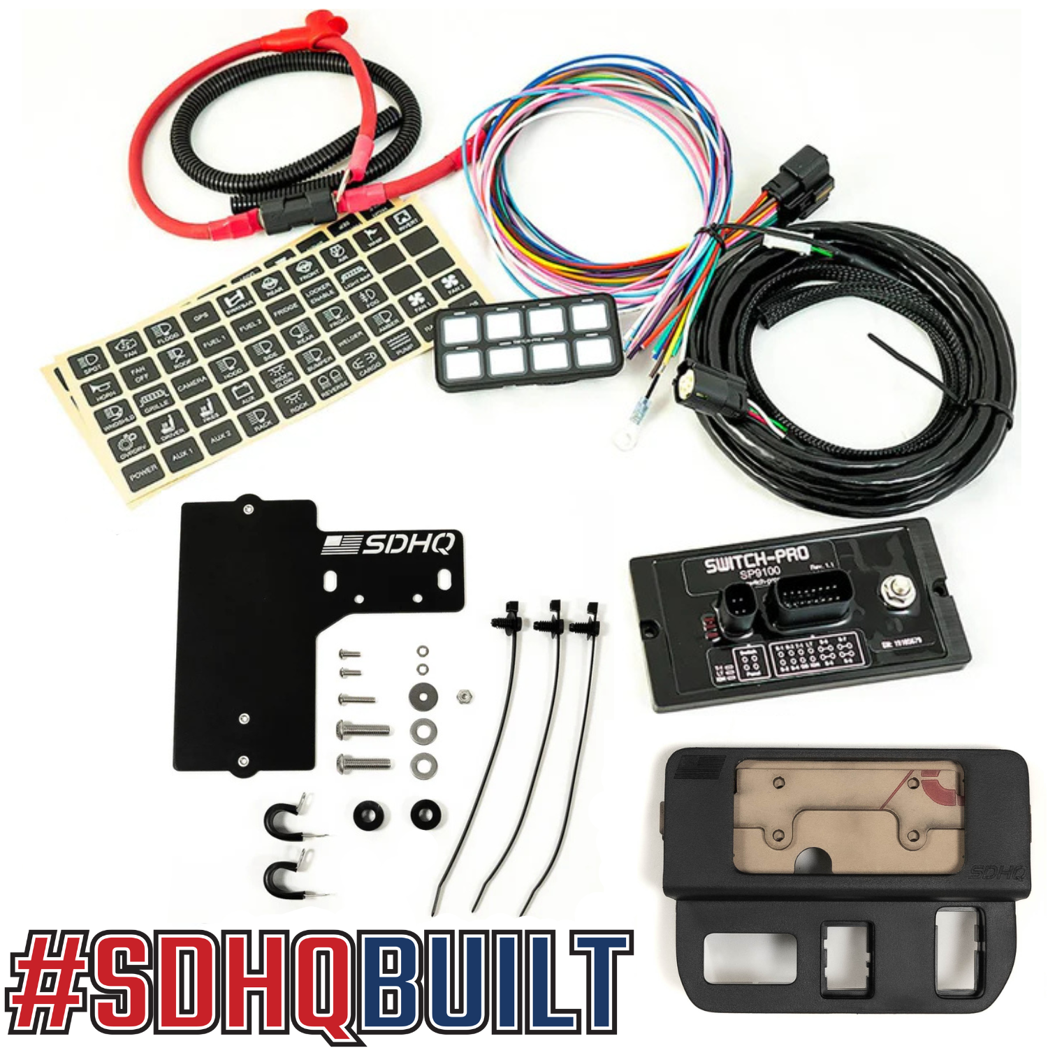 '16-23 Toyota Tacoma SDHQ Built Complete Switch Pros SP-9100 Mounting Kit