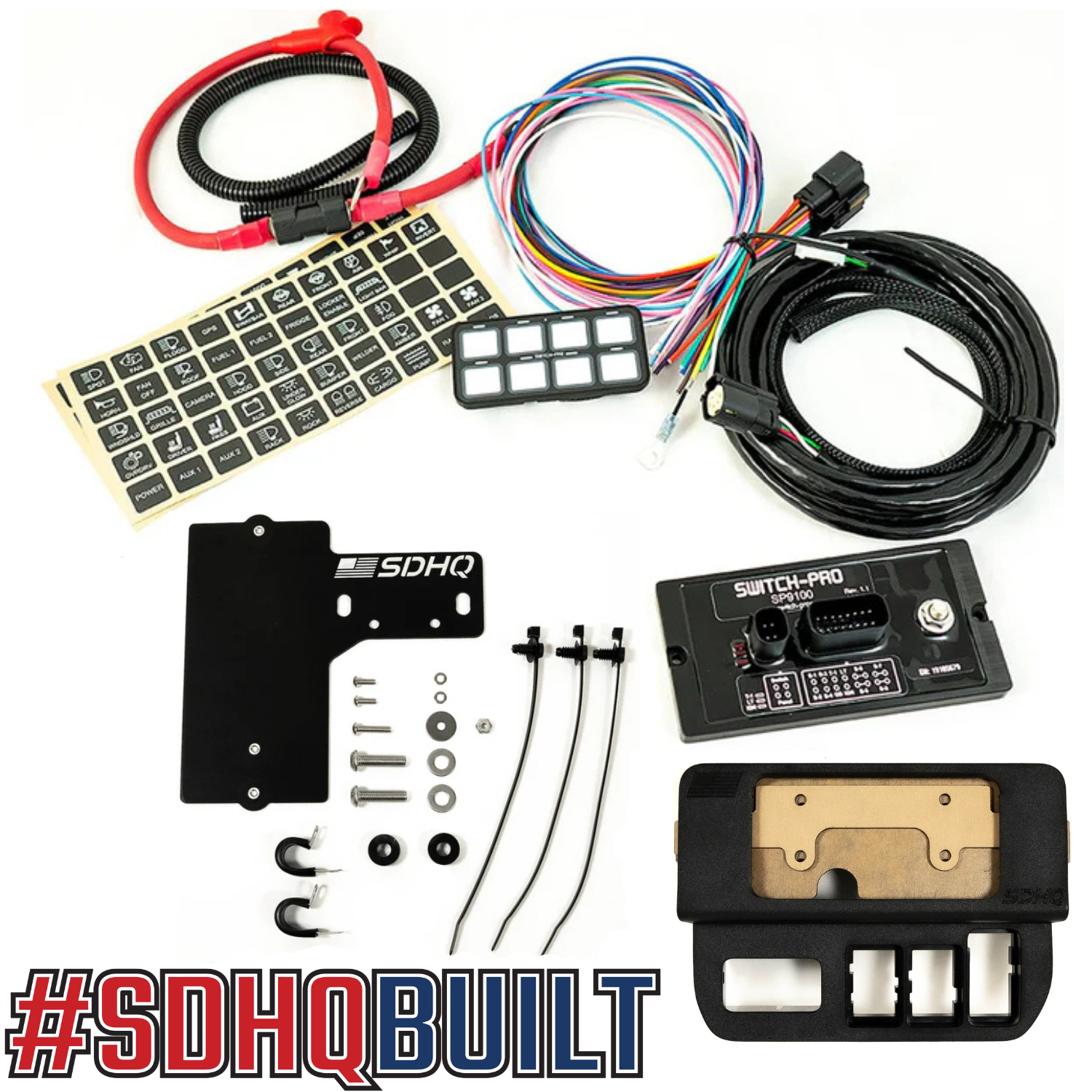 '16-23 Toyota Tacoma SDHQ Built Complete Switch Pros SP-9100 Mounting Kit