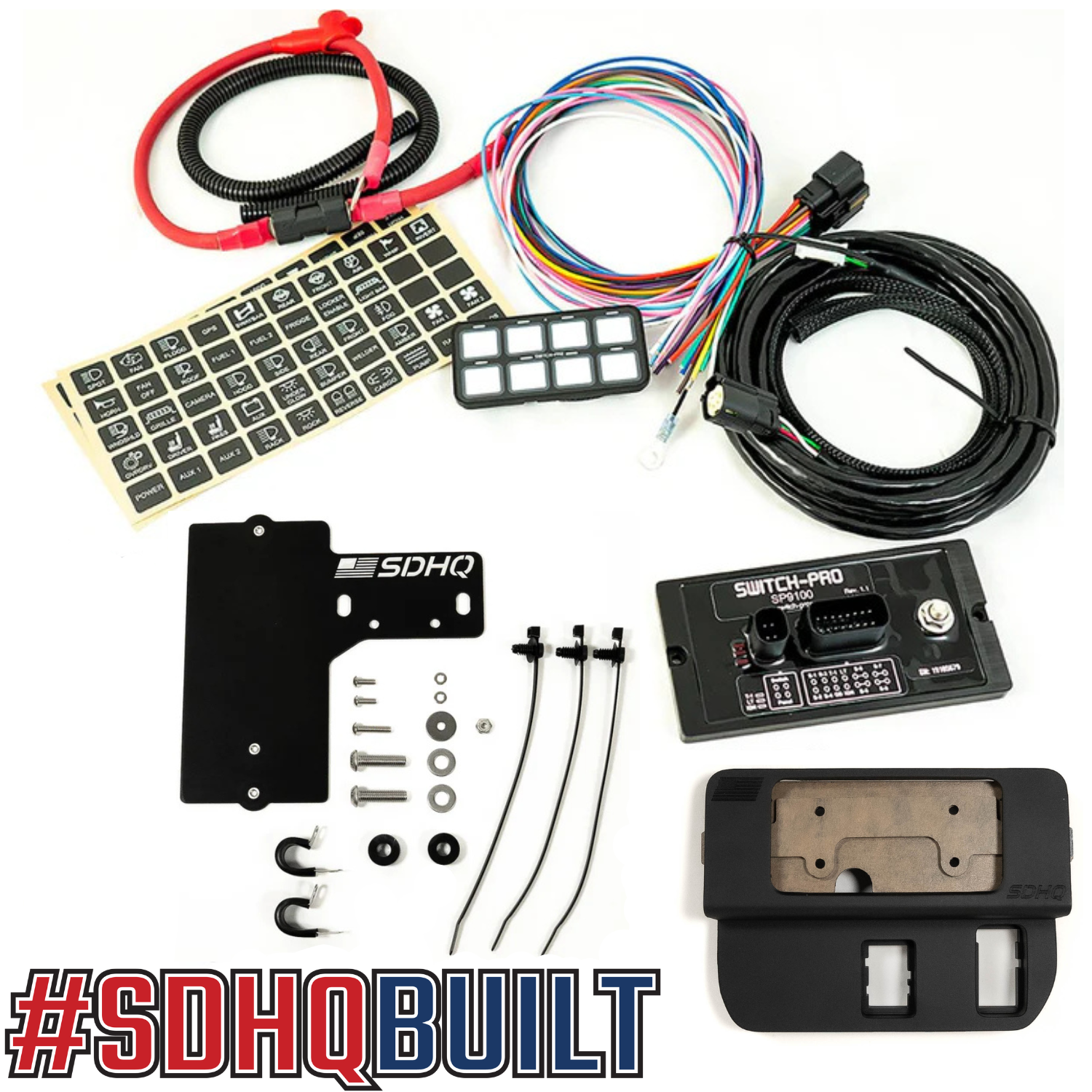 '16-23 Toyota Tacoma SDHQ Built Complete Switch Pros SP-9100 Mounting Kit