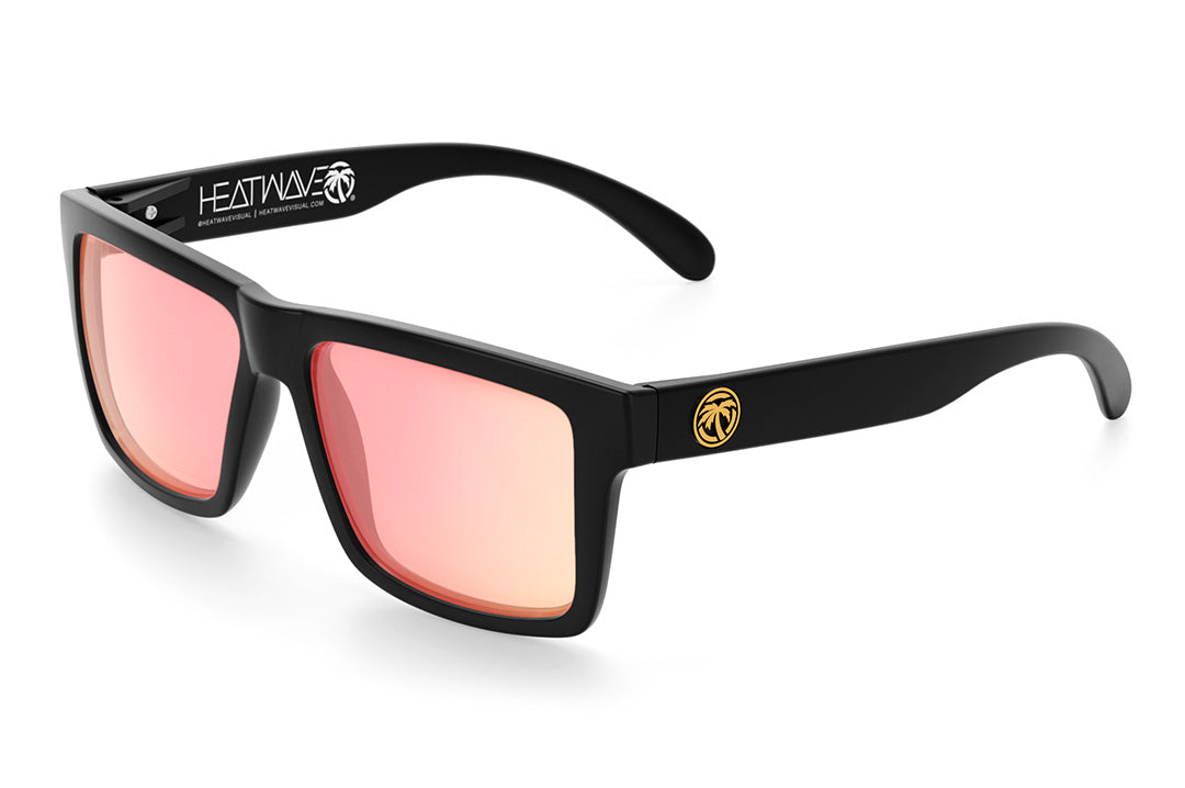 Vise | Black Frame - Rose Gold Lenses Front View