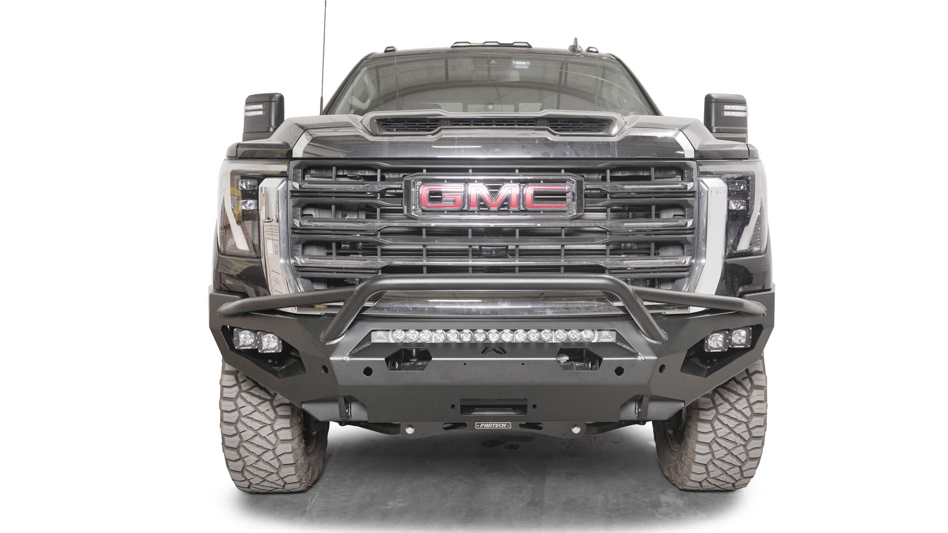 '24+ GMC 2500/3500 HD Matrix Front Bumper Display on vehicle 