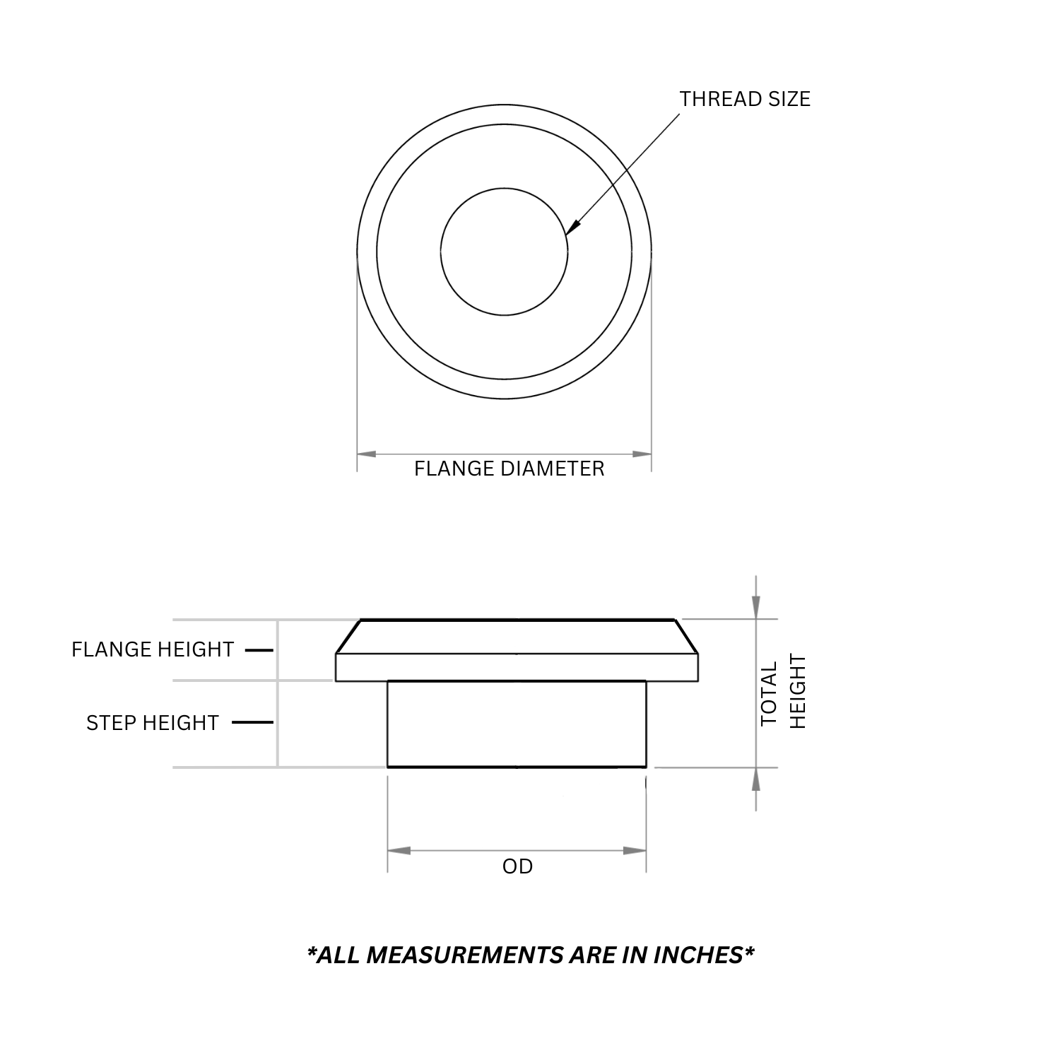 SDHQ Built Machined Stepped & Threaded Weld Washers