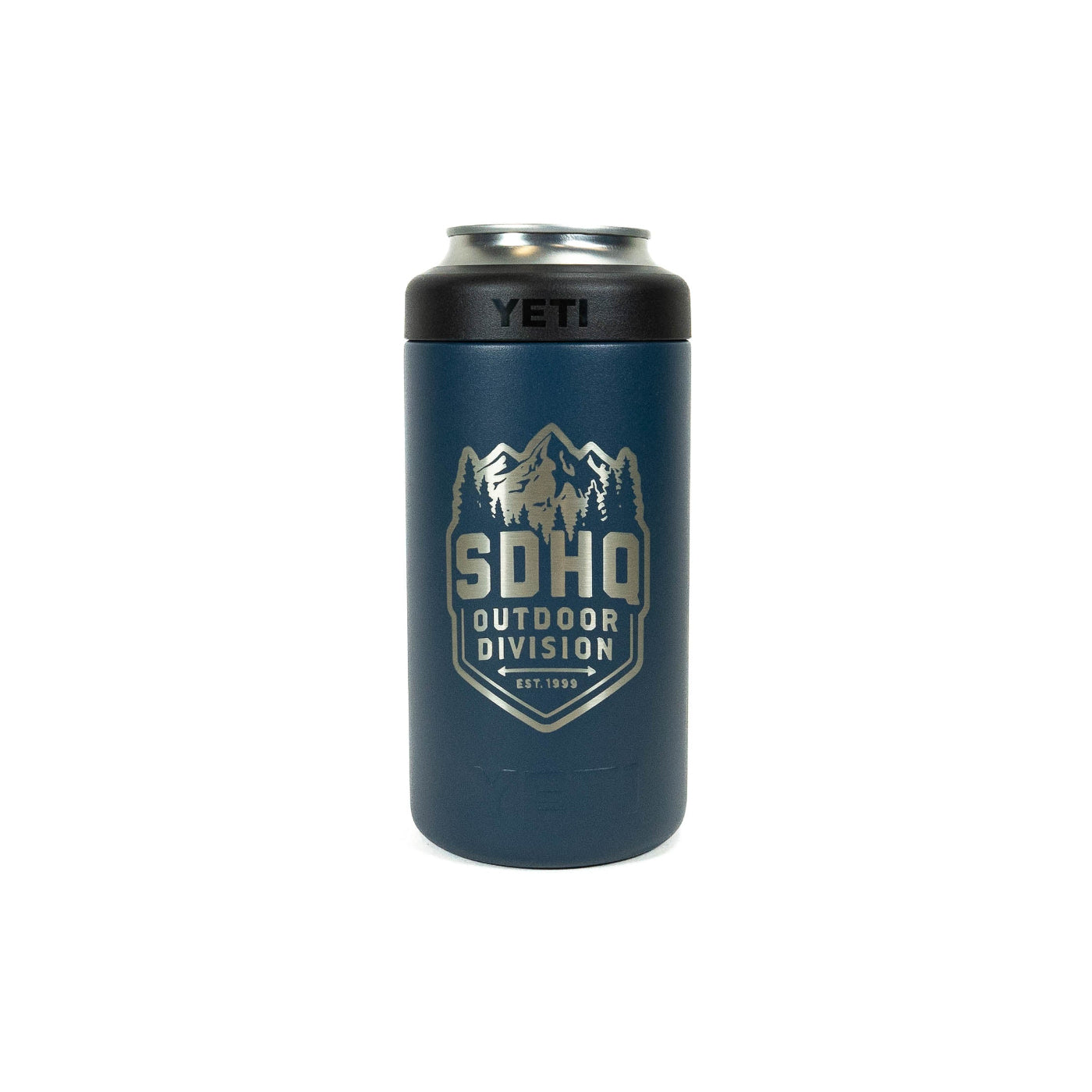 SDHQ Outdoor Division Yeti Rambler 16oz Colster Can Cooler | Navy