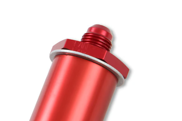 Earl's Check Valve Front View Red