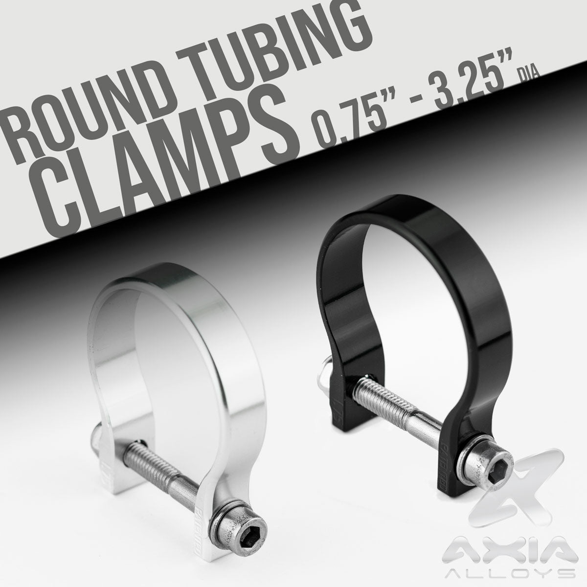 Roll Cage / Round Tubing Clamps Front View