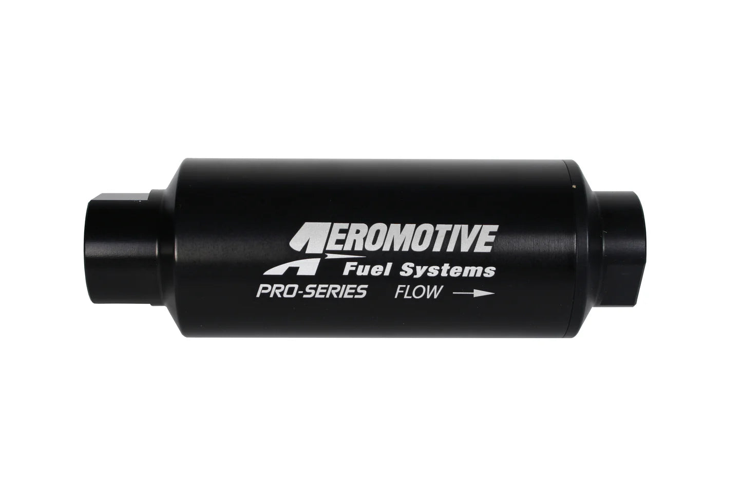 40 Micron Pro-Series Fuel Filter with AN-12 Ports & Stainless Mesh Element Front View