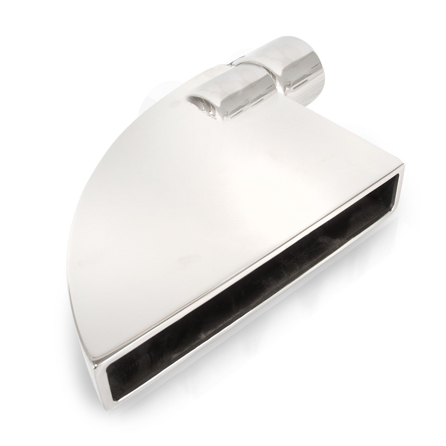 Boxxter Style Polished Exhaust Tip 304 Stainless Steel Front View