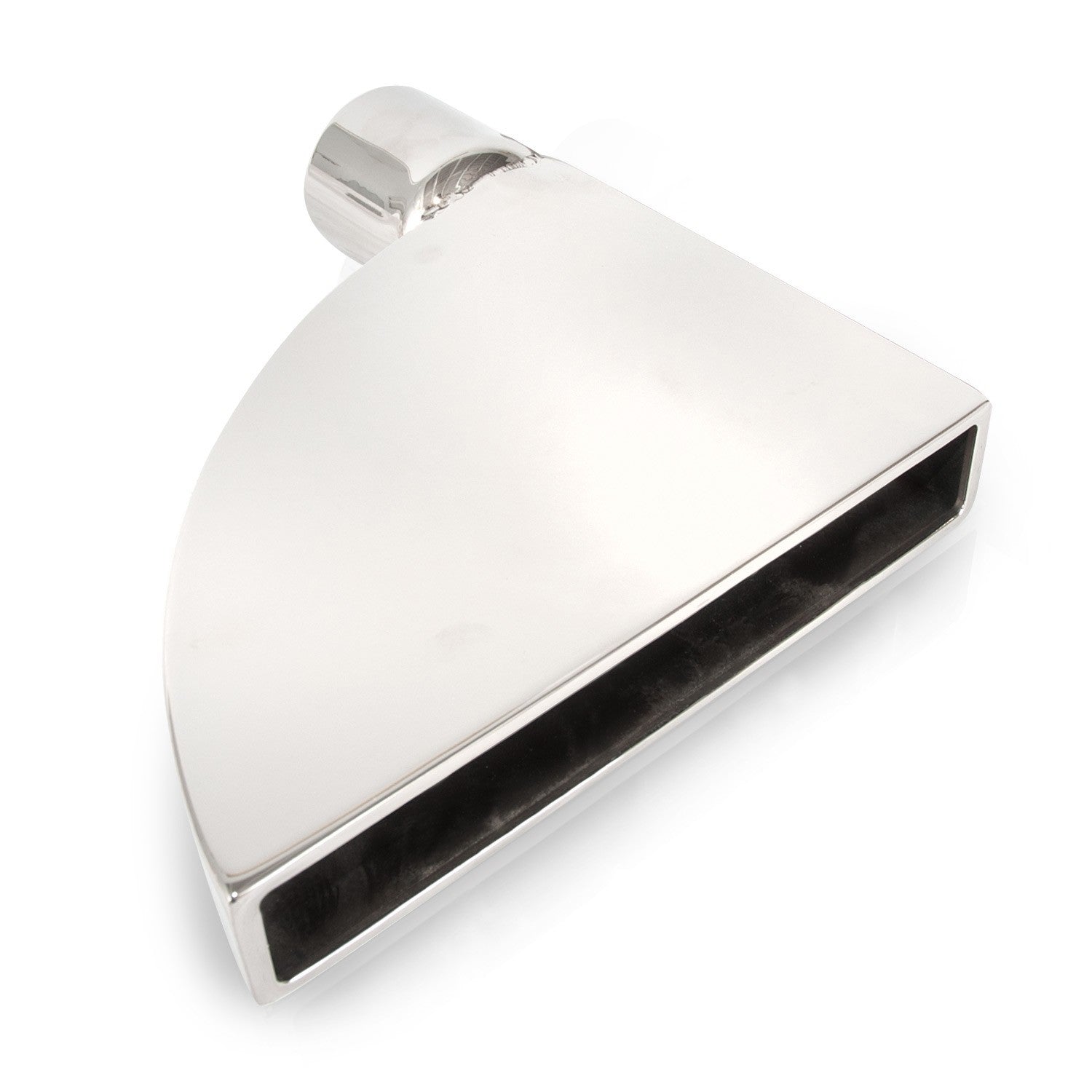 Boxxter Style Polished Exhaust Tip 304 Stainless Steel Front View