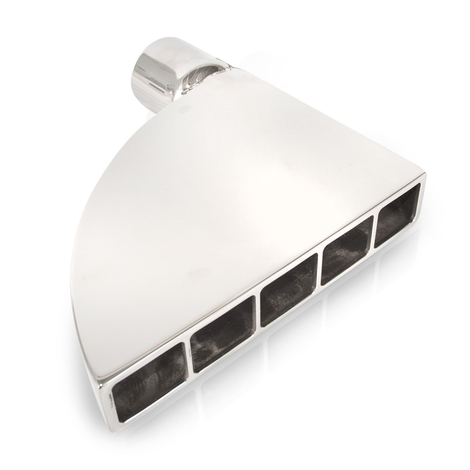 Boxxter Style Polished Exhaust Tip 304 Stainless Steel Front View