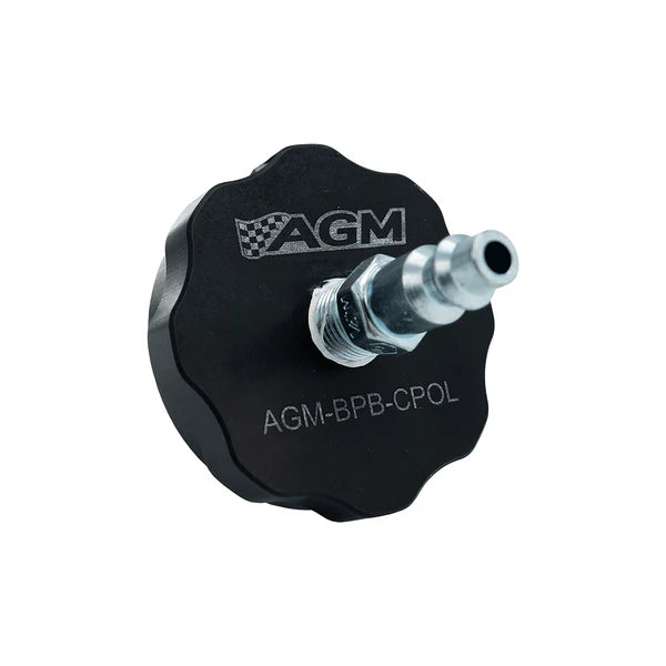 AGM | Brake Reservoir Adapter - Polaris RZR & General Front View Black