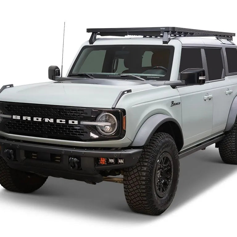 '21+ Bronco 4-Door w/ Hard Top Slimline II Roof Rack Display on Vehicle 