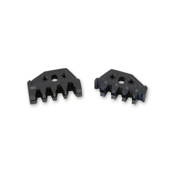 Deutsch Connector Crimp Jaws, Fits PN 35051 Front View Black