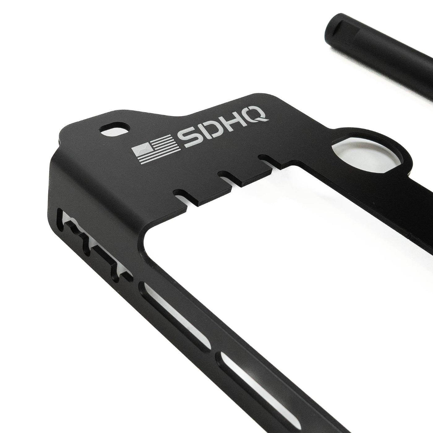 '25+ 4Runner SDHQ Built Under Hood Power Solution Kit display of included parts - close-up 