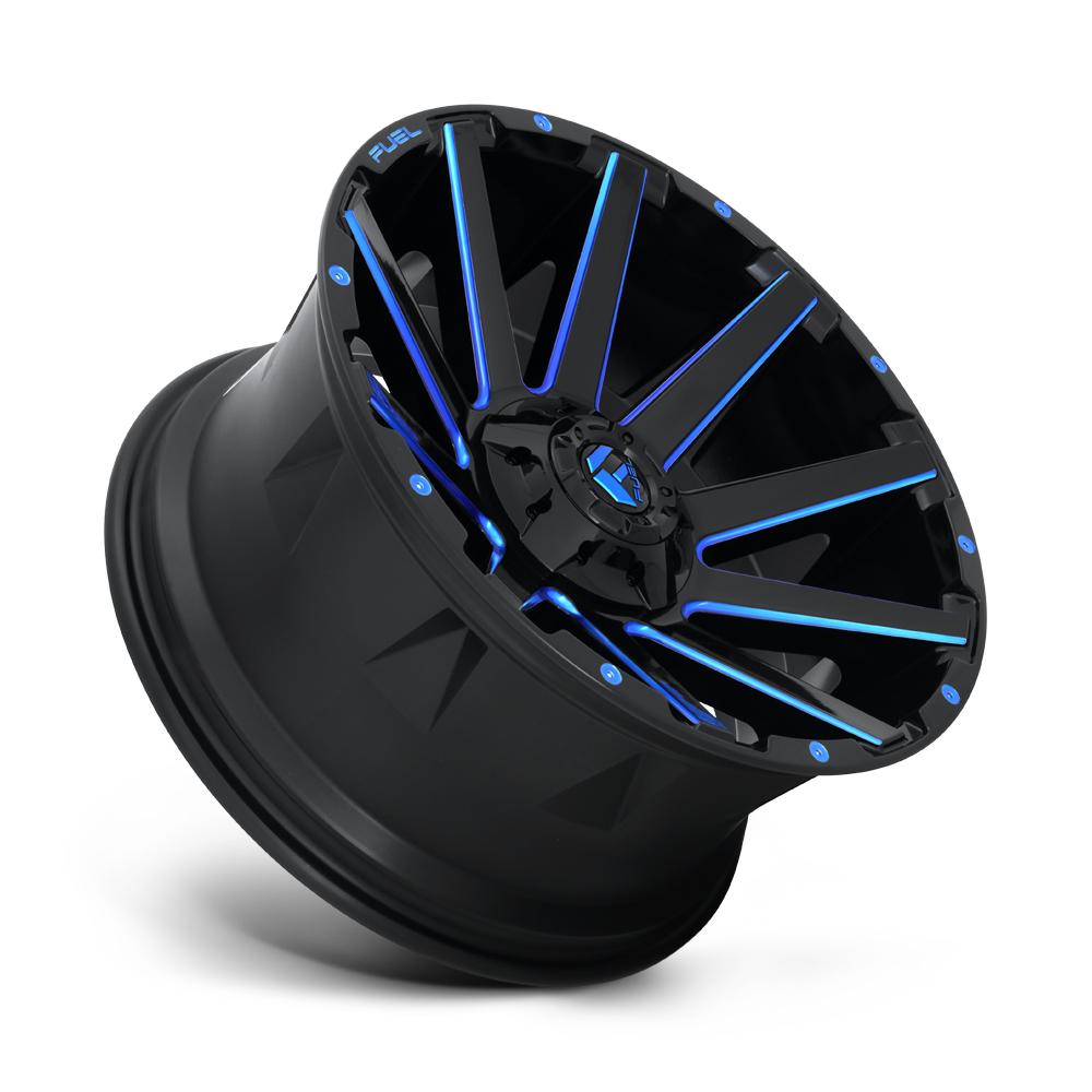 Fuel Wheels | CONTRA | GLOSS BLACK BLUE TINTED CLEAR