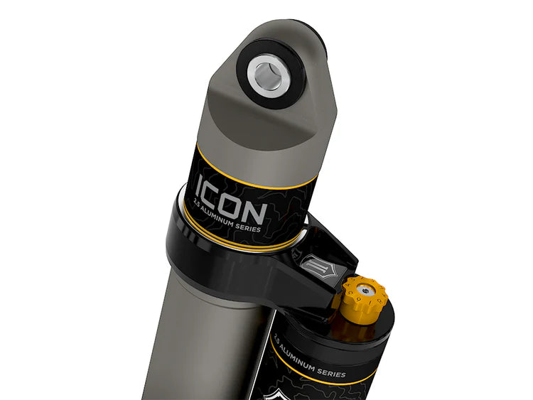 ICON 2001-2026 GM 2500/3500 HD, 0-1" Lift/2007-2018 GM 1500, 4" Lift, Rear, V.S. 2.5 Aluminum Series Shock Absorbers, Piggyback Reservoir w/ CDCV, Pair
