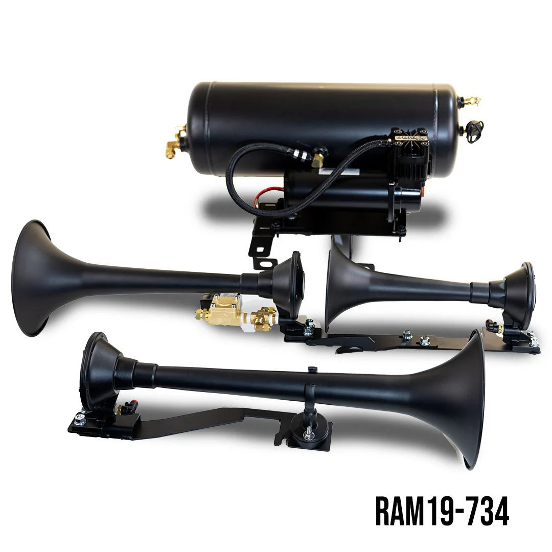 DIRECT FIT TRAIN HORN AND ONBOARD AIR SYSTEMS FOR 2019-2024 RAM 1500