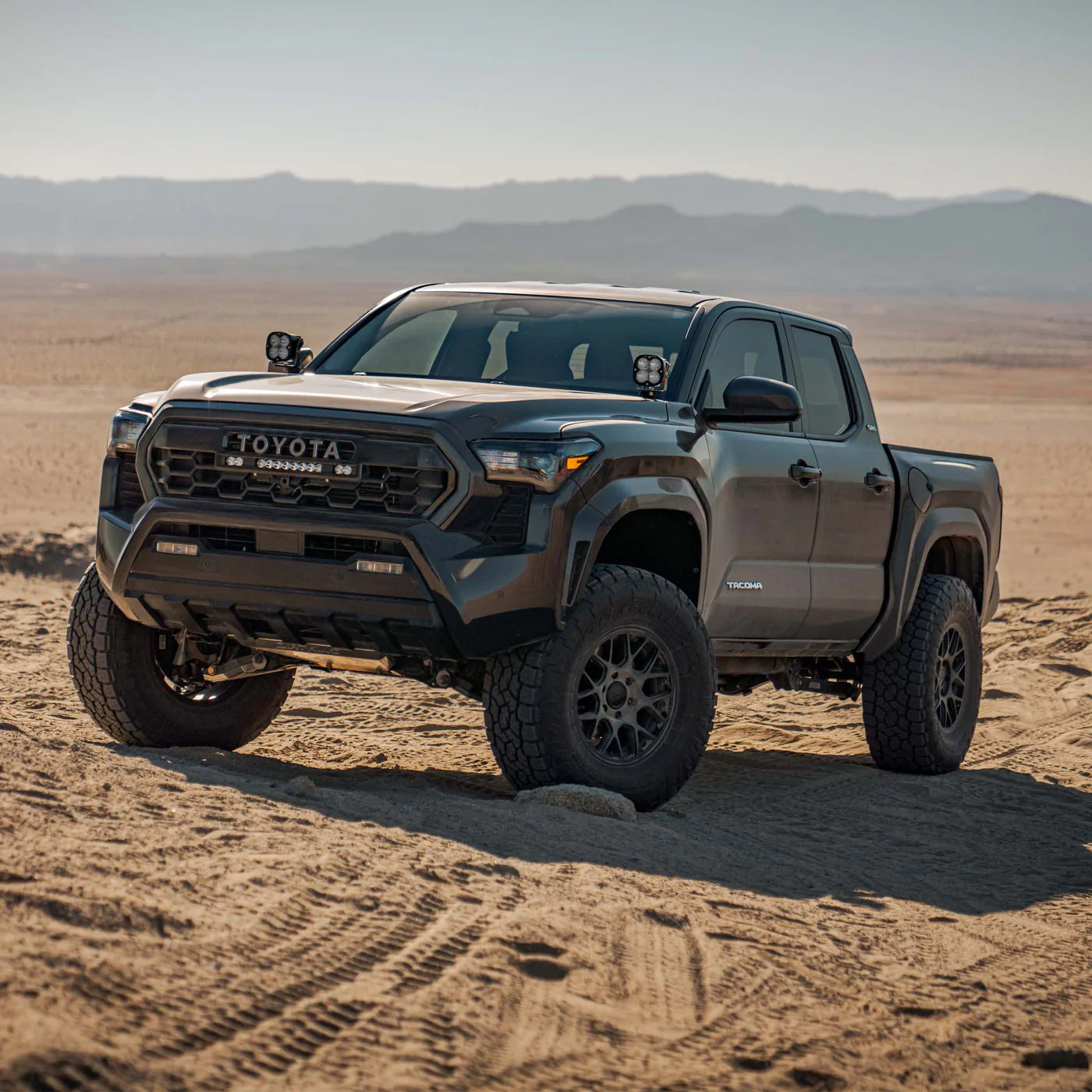 2024–2025 Toyota Tacoma 2.5 Coilovers | DCA Remote Reservoir Front View