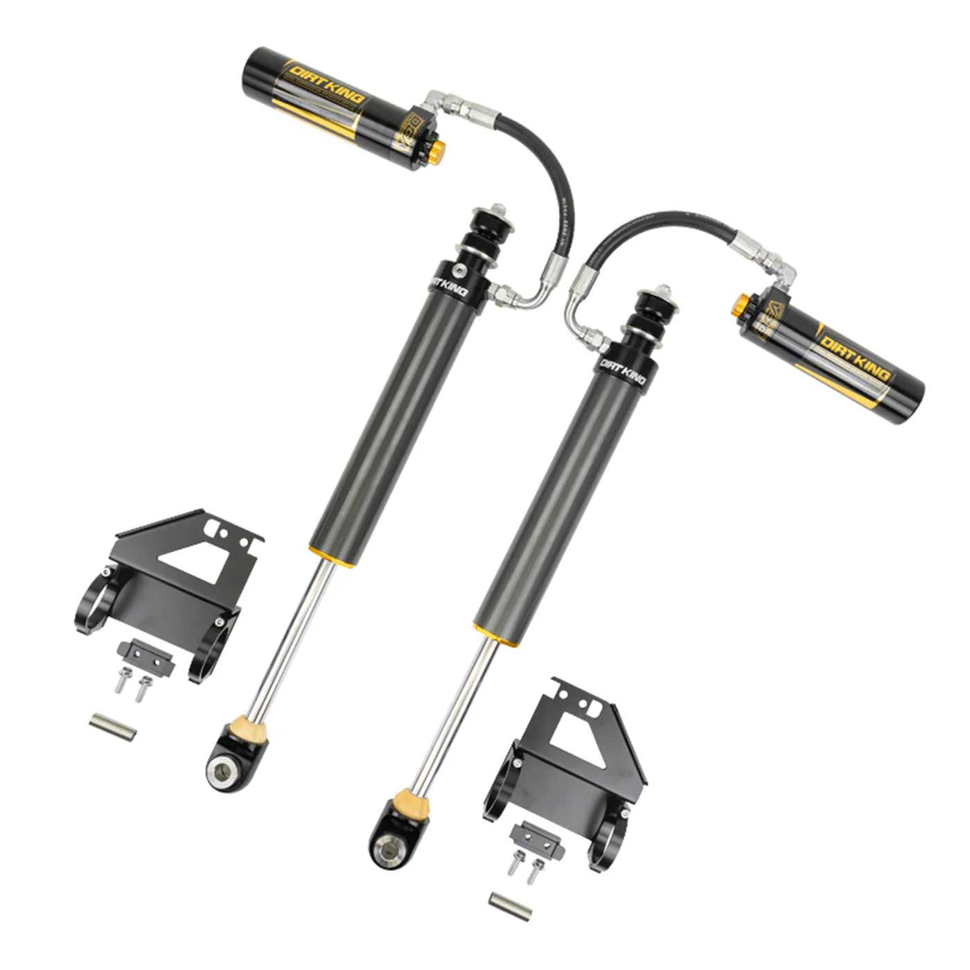 2024–2025 Toyota Tacoma 2.5 Smooth Body Shocks | DCA Remote Reservoir Front View