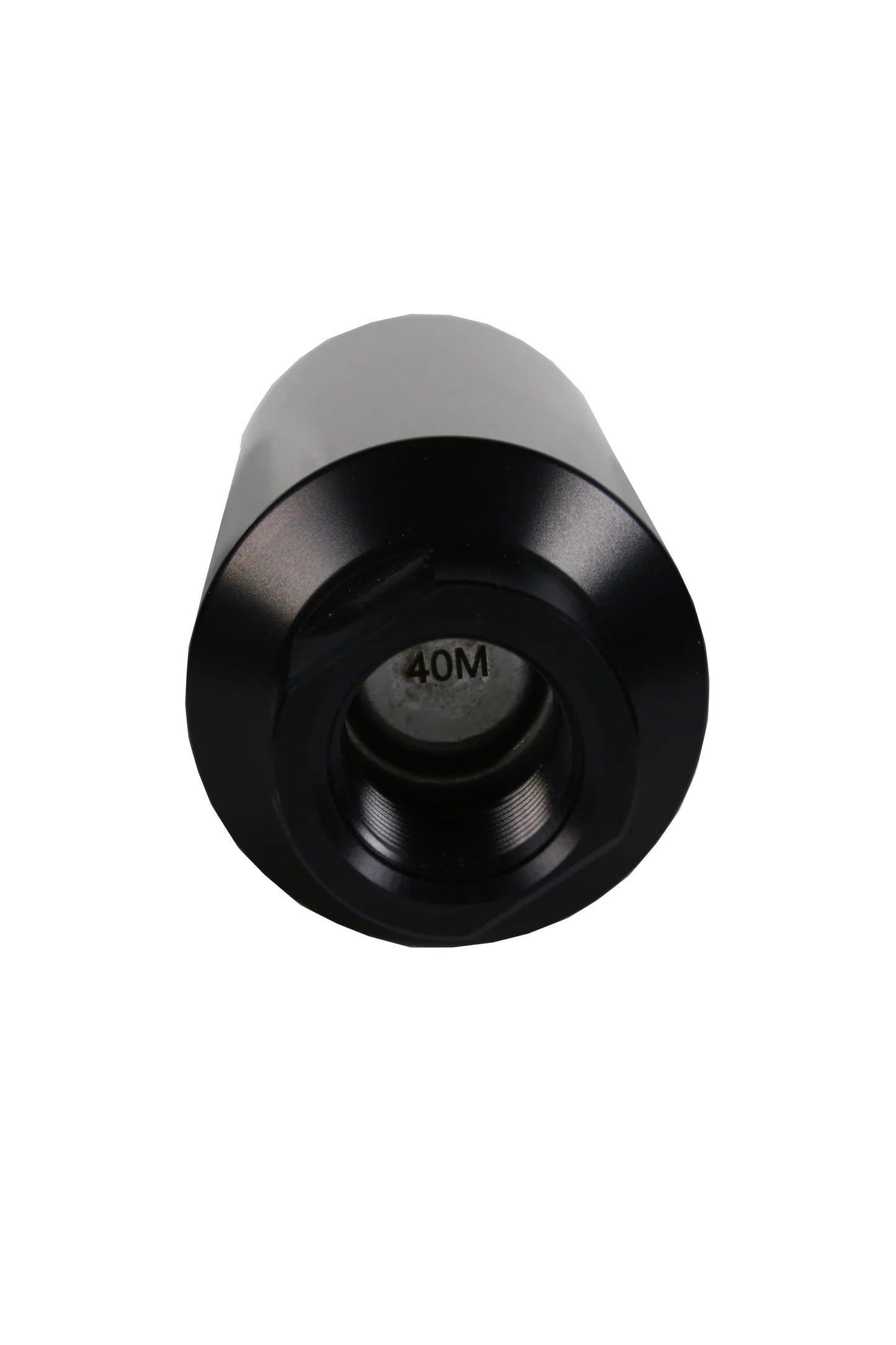 40 Micron Pro-Series Fuel Filter with AN-12 Ports & Stainless Mesh Element Front View