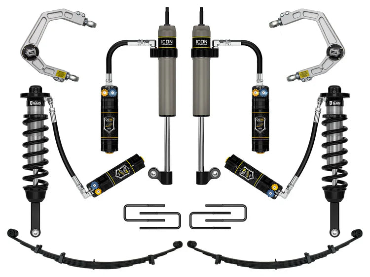 ICON 2005-2015 Toyota Tacoma 0-3.5" Lift/2016-2023 Tacoma 0-2.75" Lift, Stage 9 Suspension System, Billet, CDXS