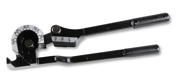 Earl's Standard Tubing Bender - bends up to 180 Degree & fits 1/4", 5/16", and 3/8" Tubing. Front View Black