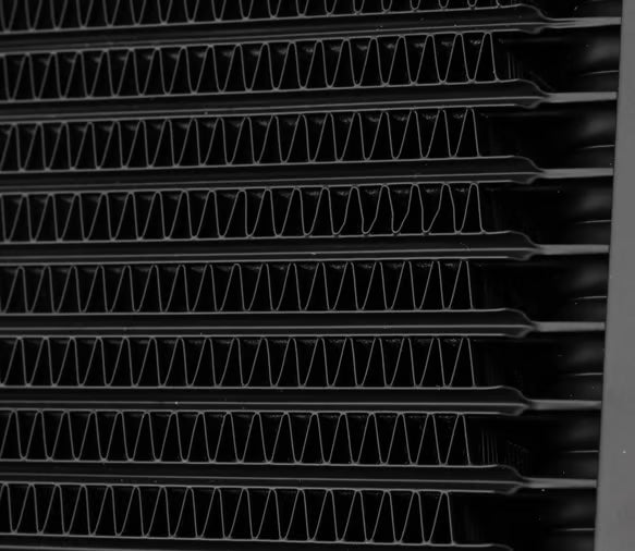 Earl's UltraPro Oil Cooler - Black - 13 Rows - Narrow Cooler Front View Black